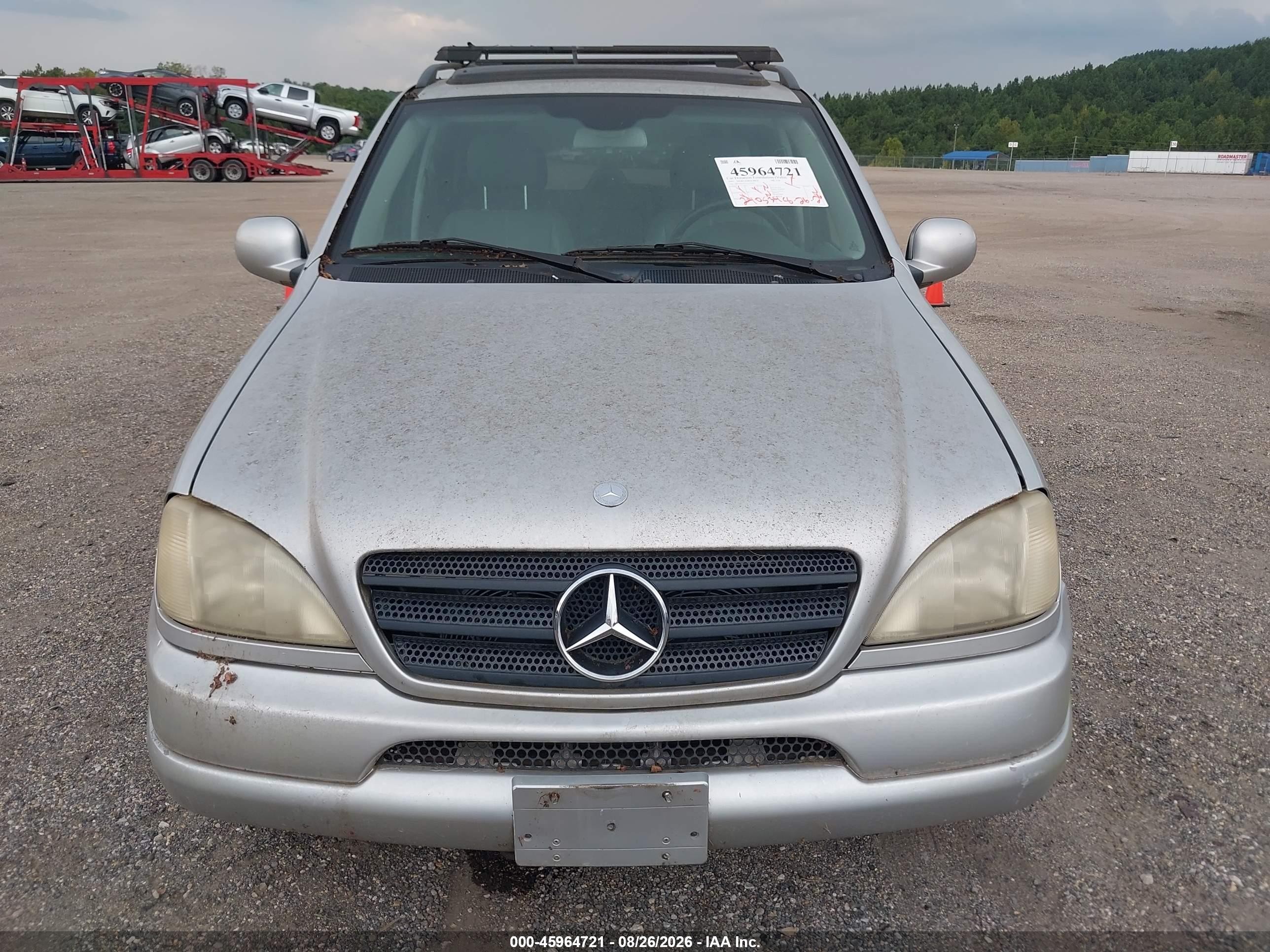 2001 Mercedes-benz Ml 320   Silver vin: 4JGAB54EX1A252363