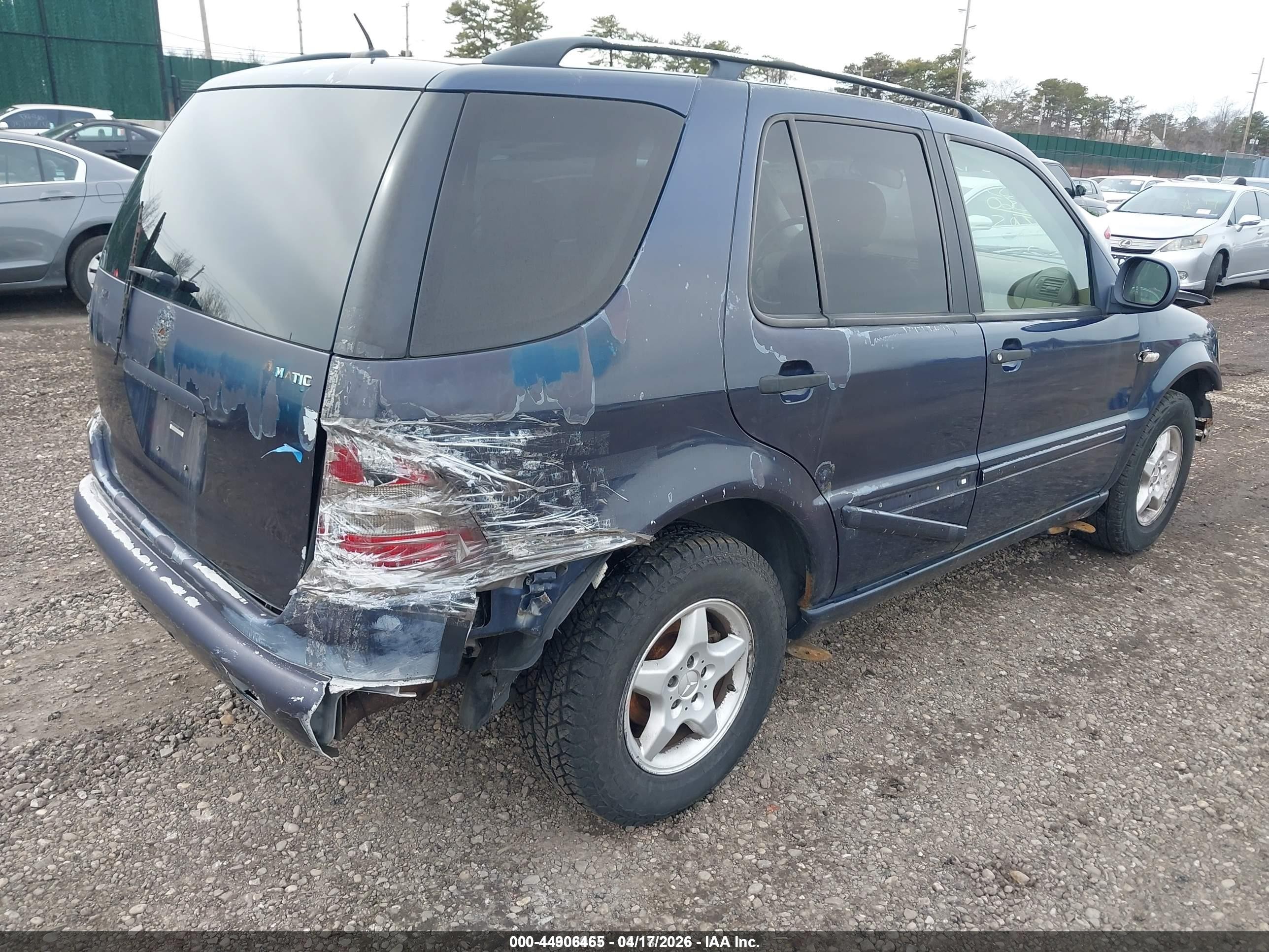 2001 Mercedes-benz Ml 320   Blue vin: 4JGAB54EX1A265470