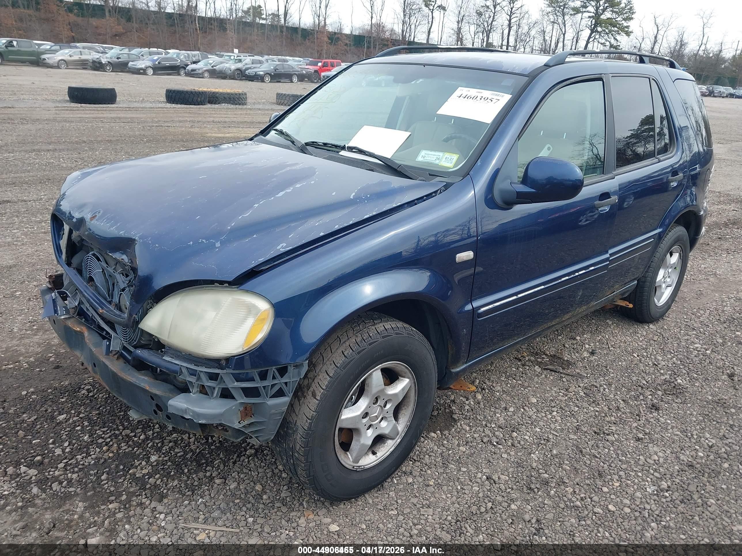 2001 Mercedes-benz Ml 320   Blue vin: 4JGAB54EX1A265470