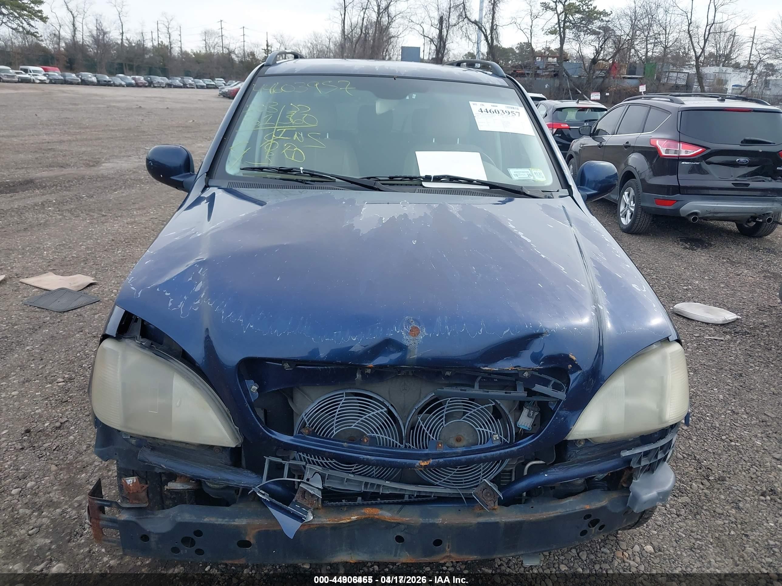 2001 Mercedes-benz Ml 320   Blue vin: 4JGAB54EX1A265470