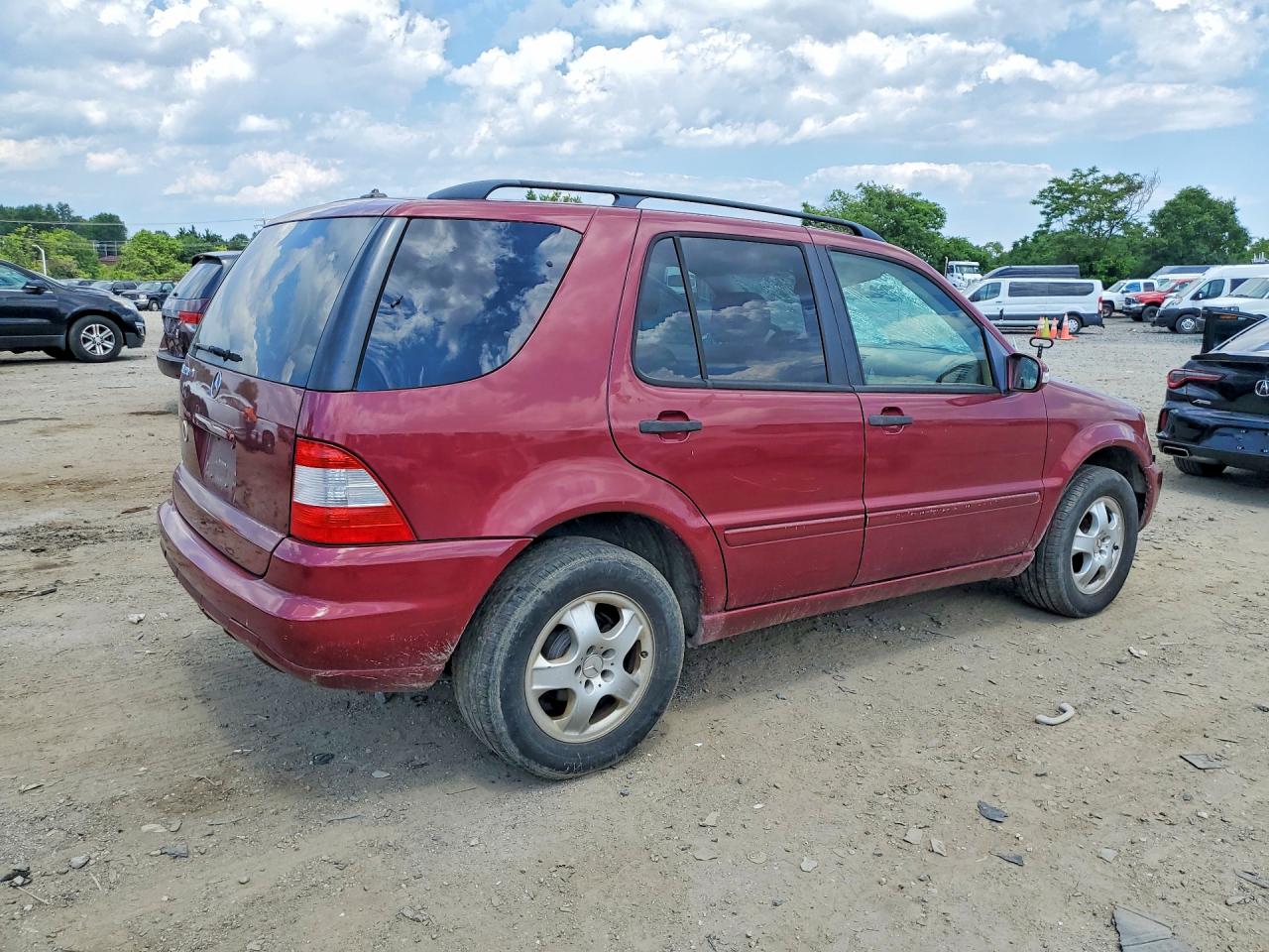 2002 Mercedes-benz Ml 320 Burgundy vin: 4JGAB54EX2A314555