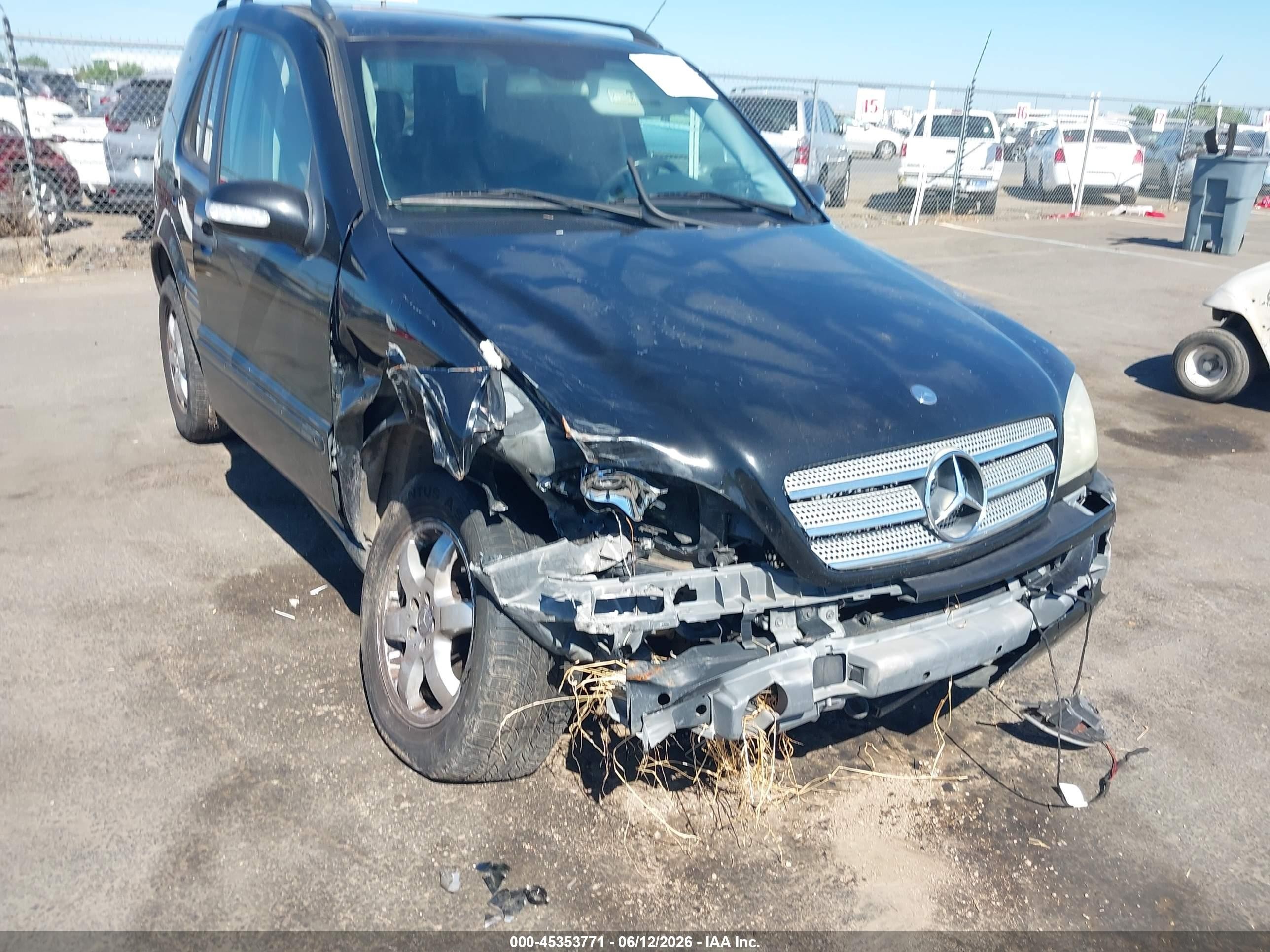 2003 Mercedes-benz Ml 350   Black vin: 4JGAB57E03A419909