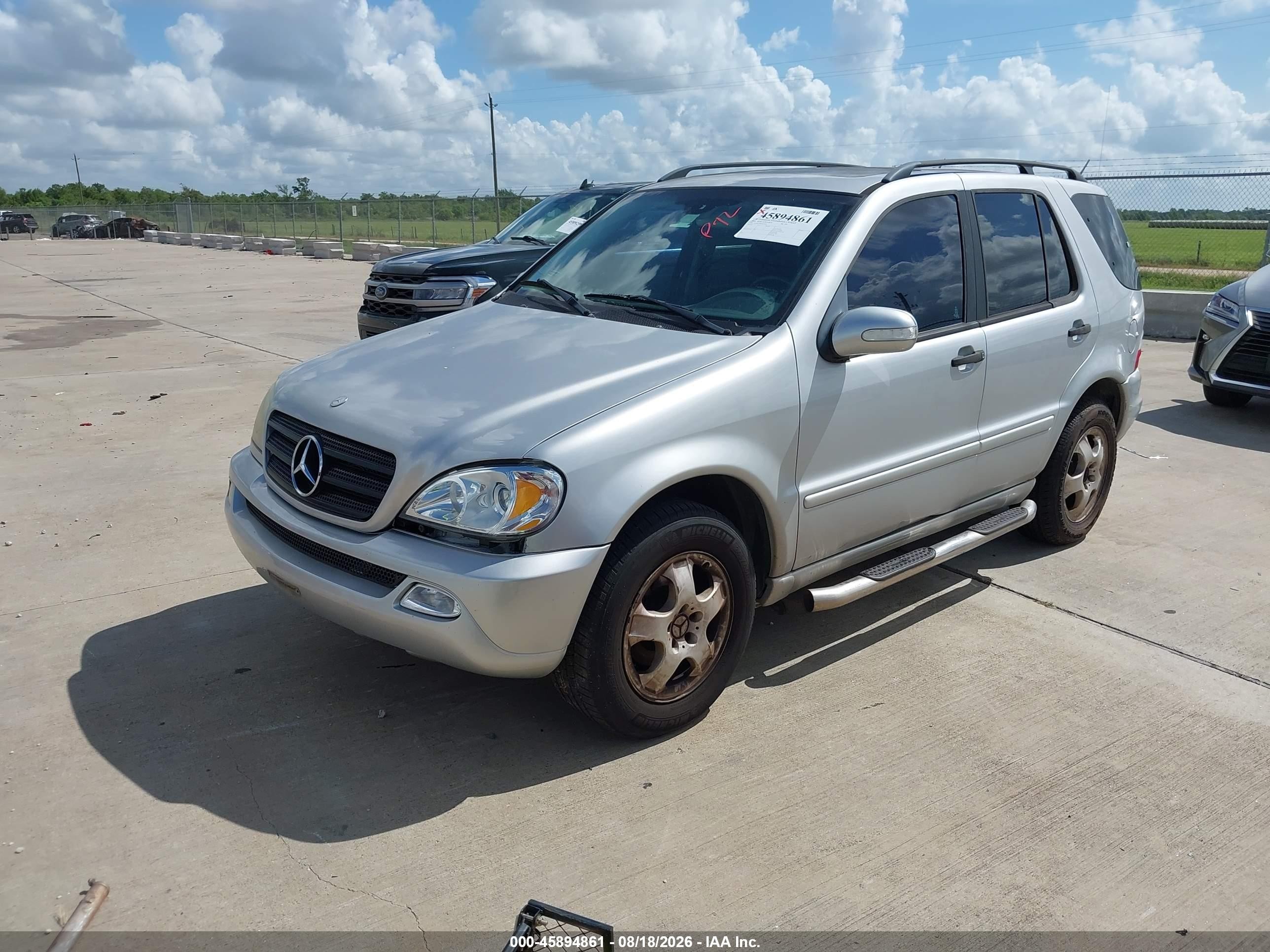 2004 Mercedes-benz Ml 350 4matic Silver vin: 4JGAB57E04A472028
