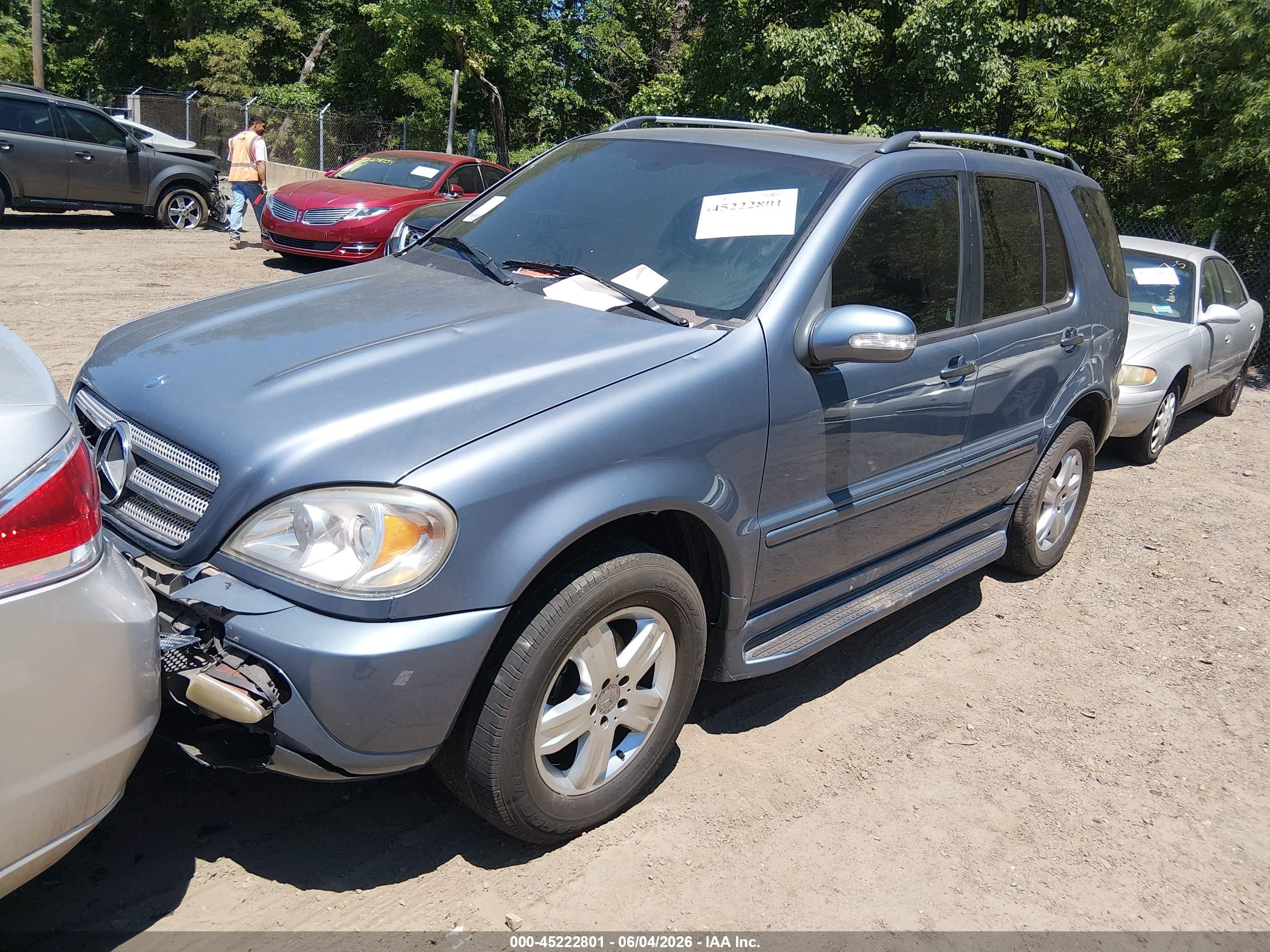 2005 Mercedes-benz Ml 350 4matic Light Blue vin: 4JGAB57E05A556061
