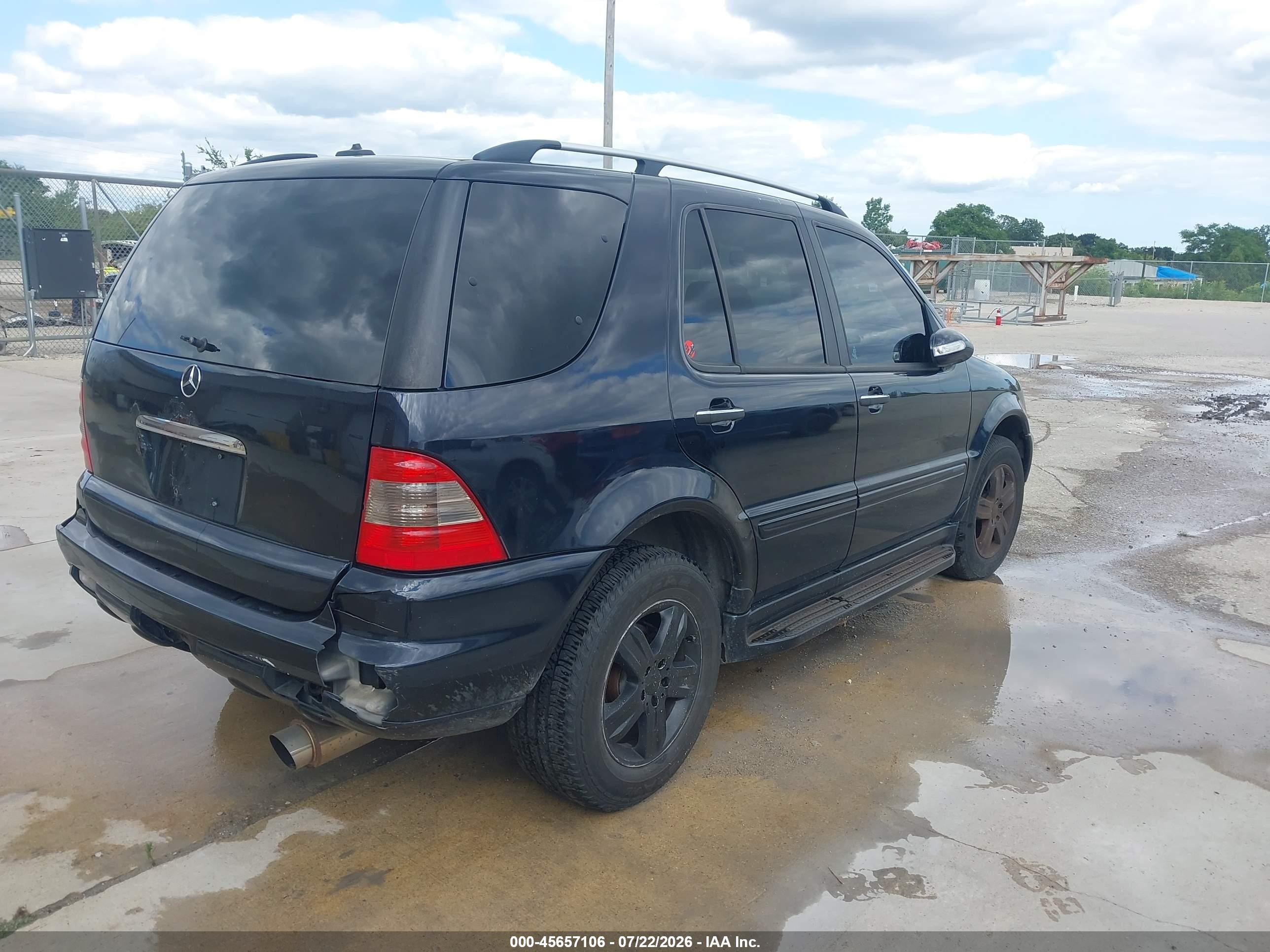 2005 Mercedes-benz Ml 350 4matic Black vin: 4JGAB57E05A558022