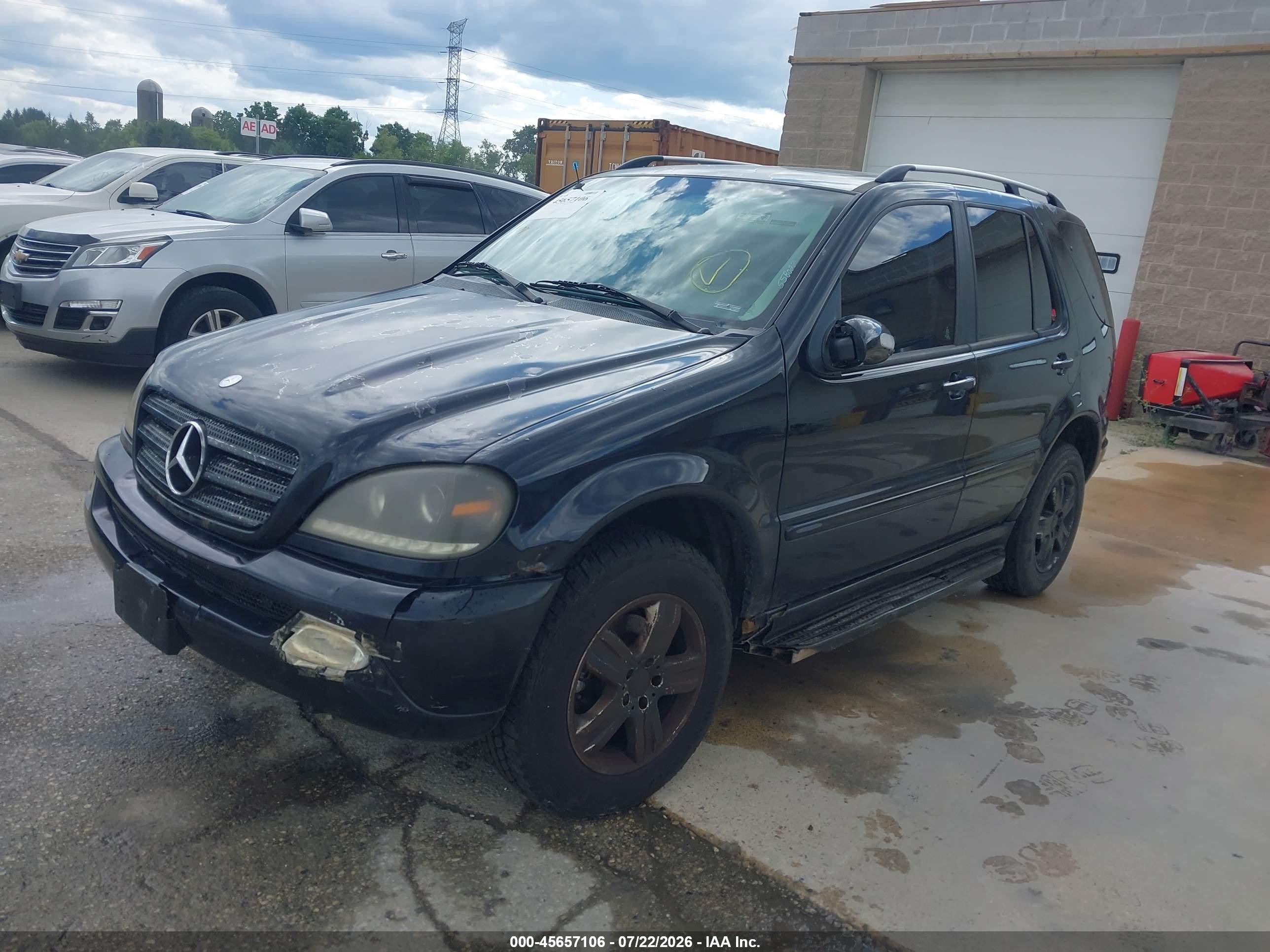 2005 Mercedes-benz Ml 350 4matic Black vin: 4JGAB57E05A558022
