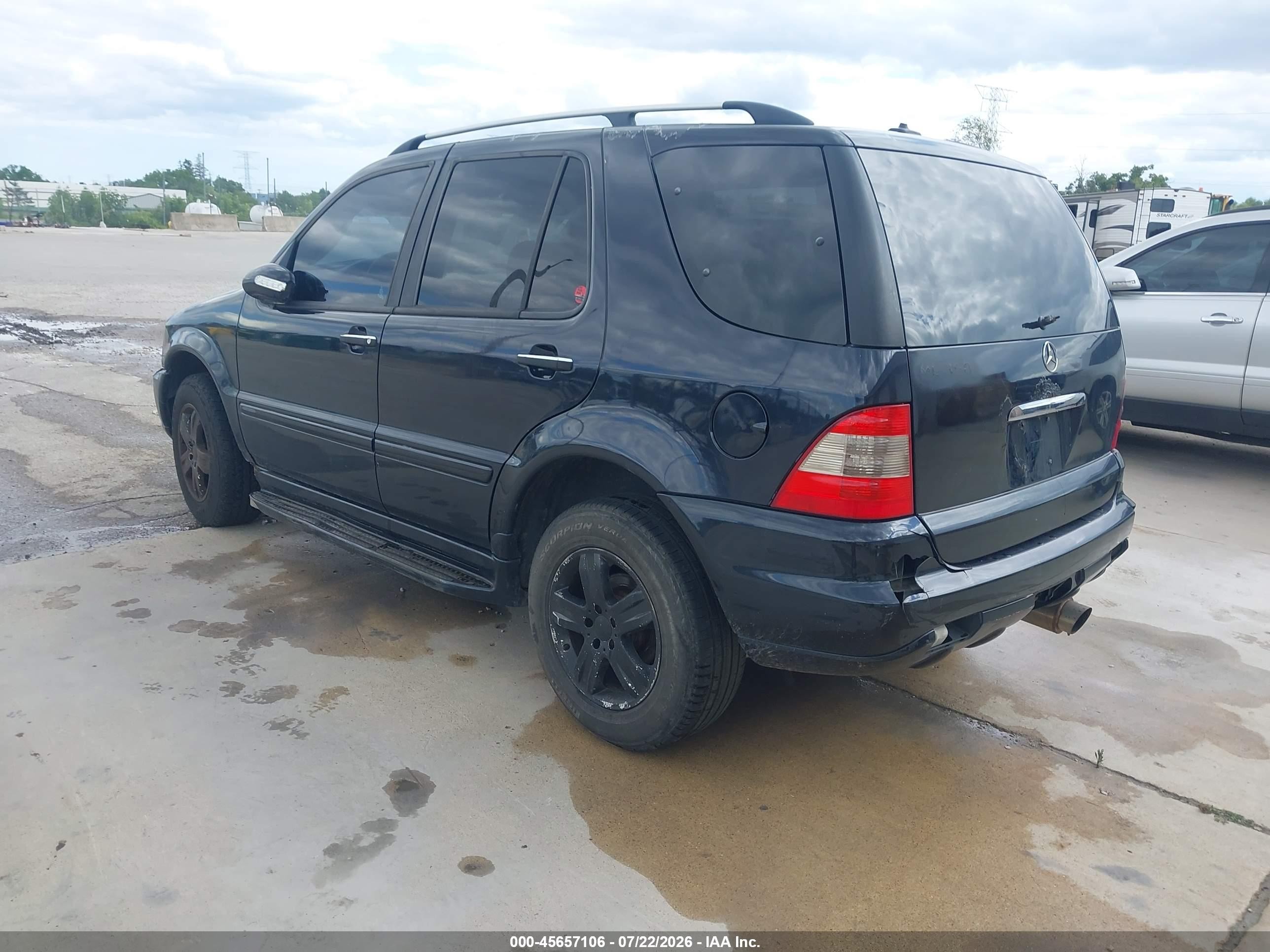 2005 Mercedes-benz Ml 350 4matic Black vin: 4JGAB57E05A558022