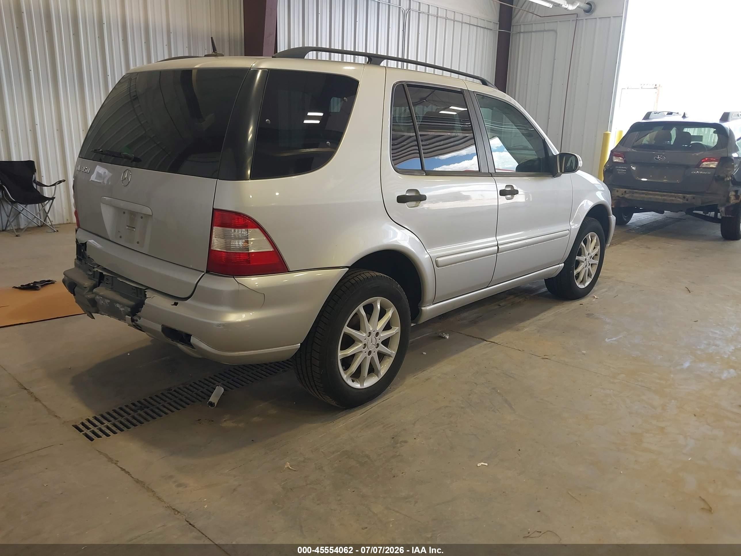 2004 Mercedes-benz Ml 350 4matic Silver vin: 4JGAB57E14A503335