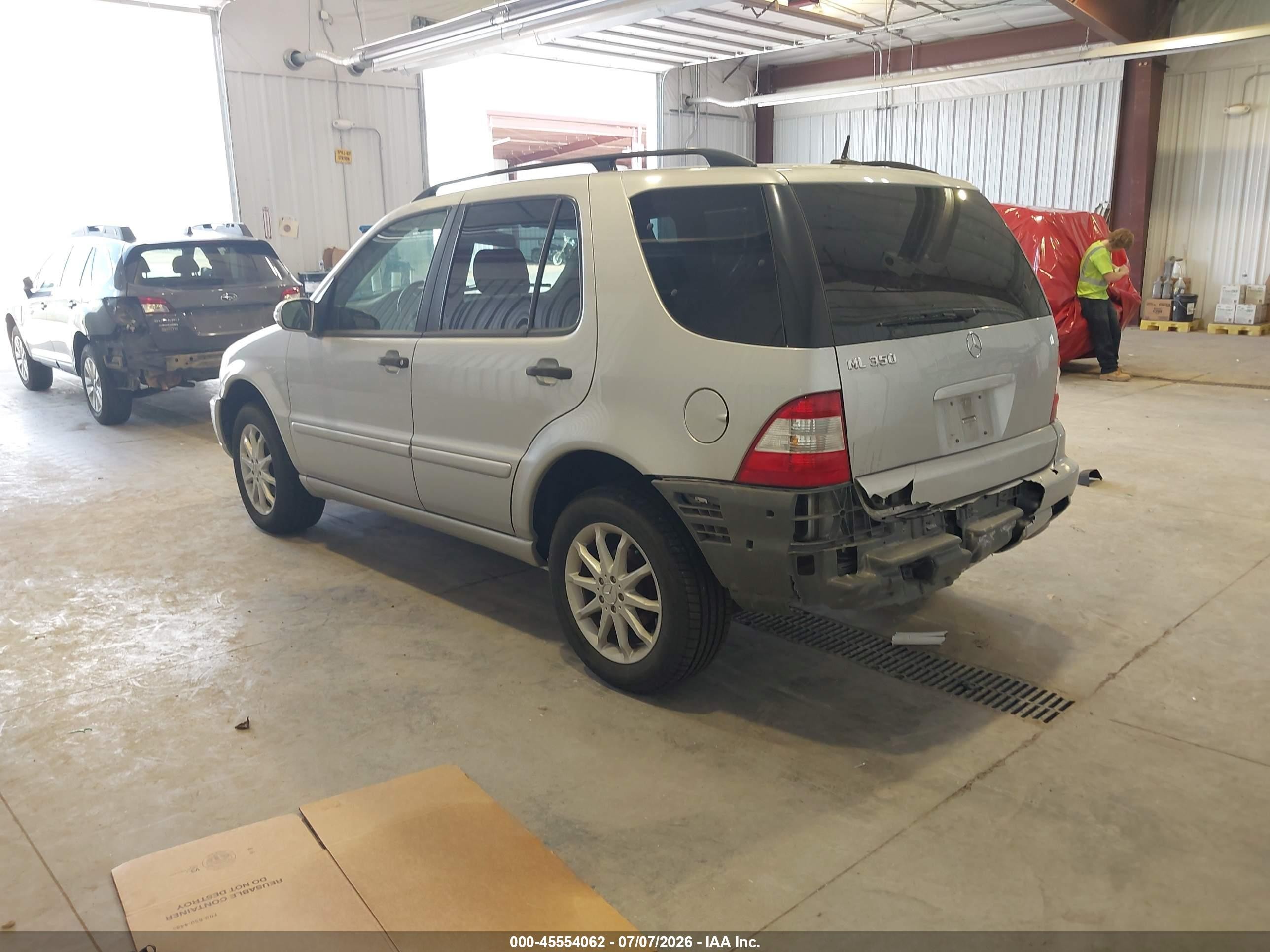 2004 Mercedes-benz Ml 350 4matic Silver vin: 4JGAB57E14A503335