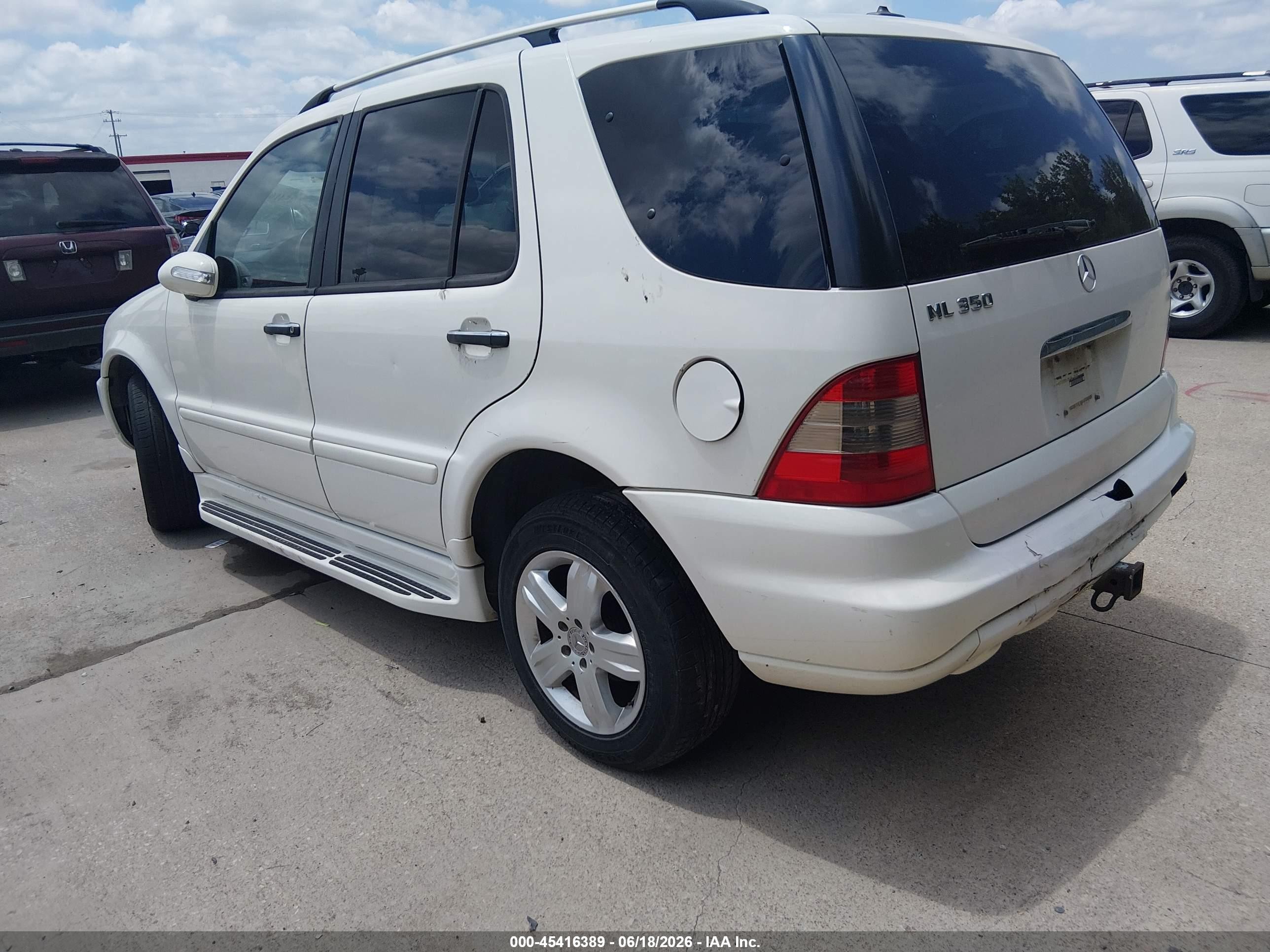 2005 Mercedes-benz Ml 350 4matic White vin: 4JGAB57E15A554819