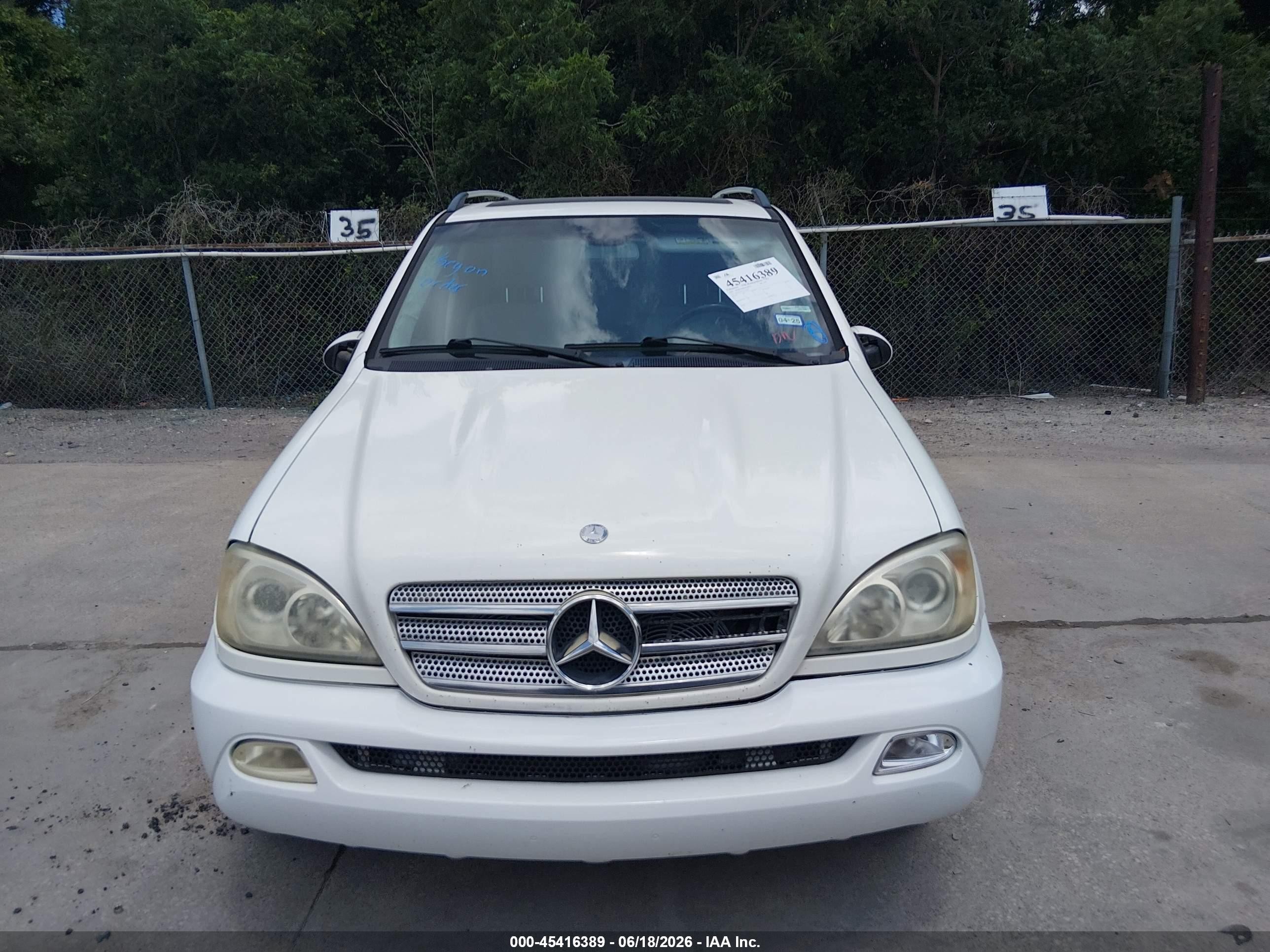 2005 Mercedes-benz Ml 350 4matic White vin: 4JGAB57E15A554819