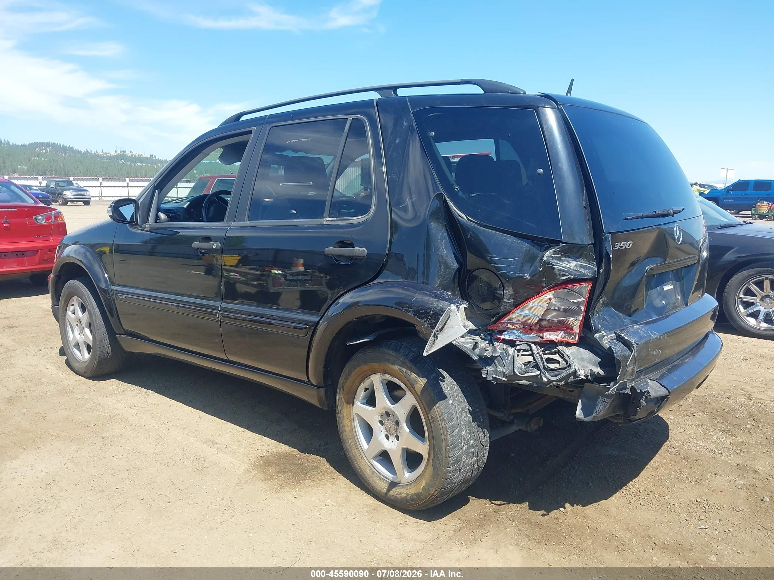 2004 Mercedes-benz Ml 350 4matic Black vin: 4JGAB57E24A460138