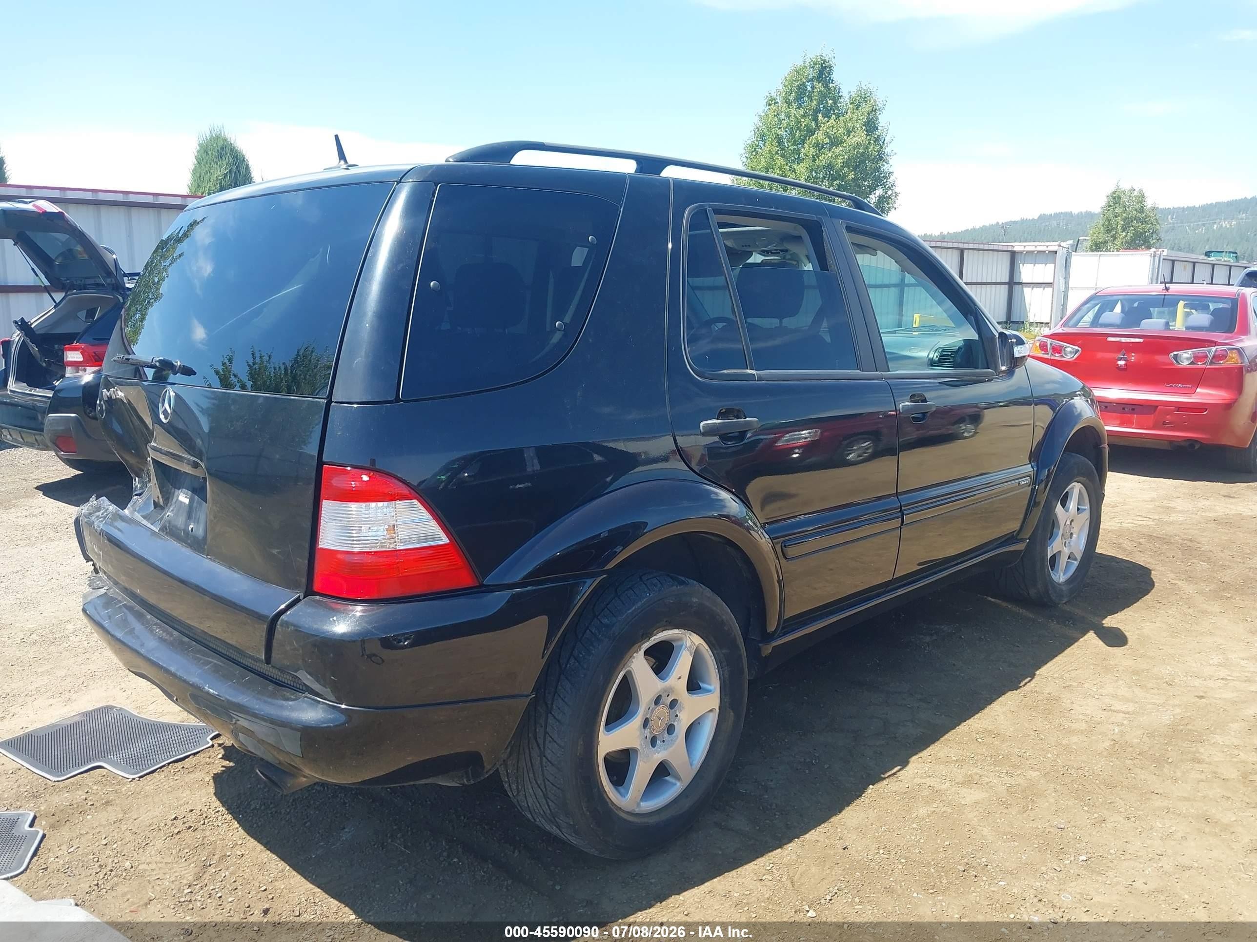 2004 Mercedes-benz Ml 350 4matic Black vin: 4JGAB57E24A460138
