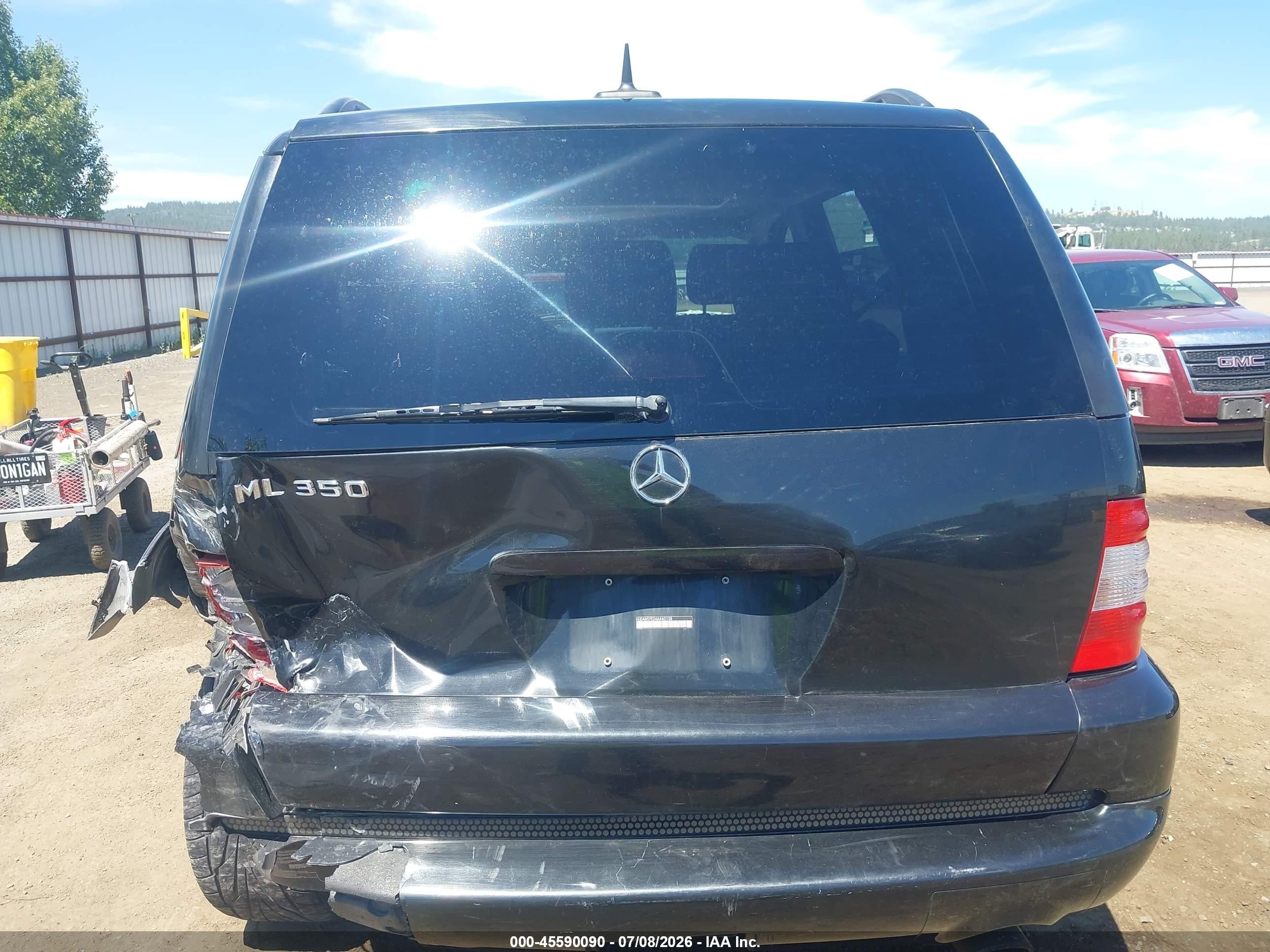 2004 Mercedes-benz Ml 350 4matic Black vin: 4JGAB57E24A460138
