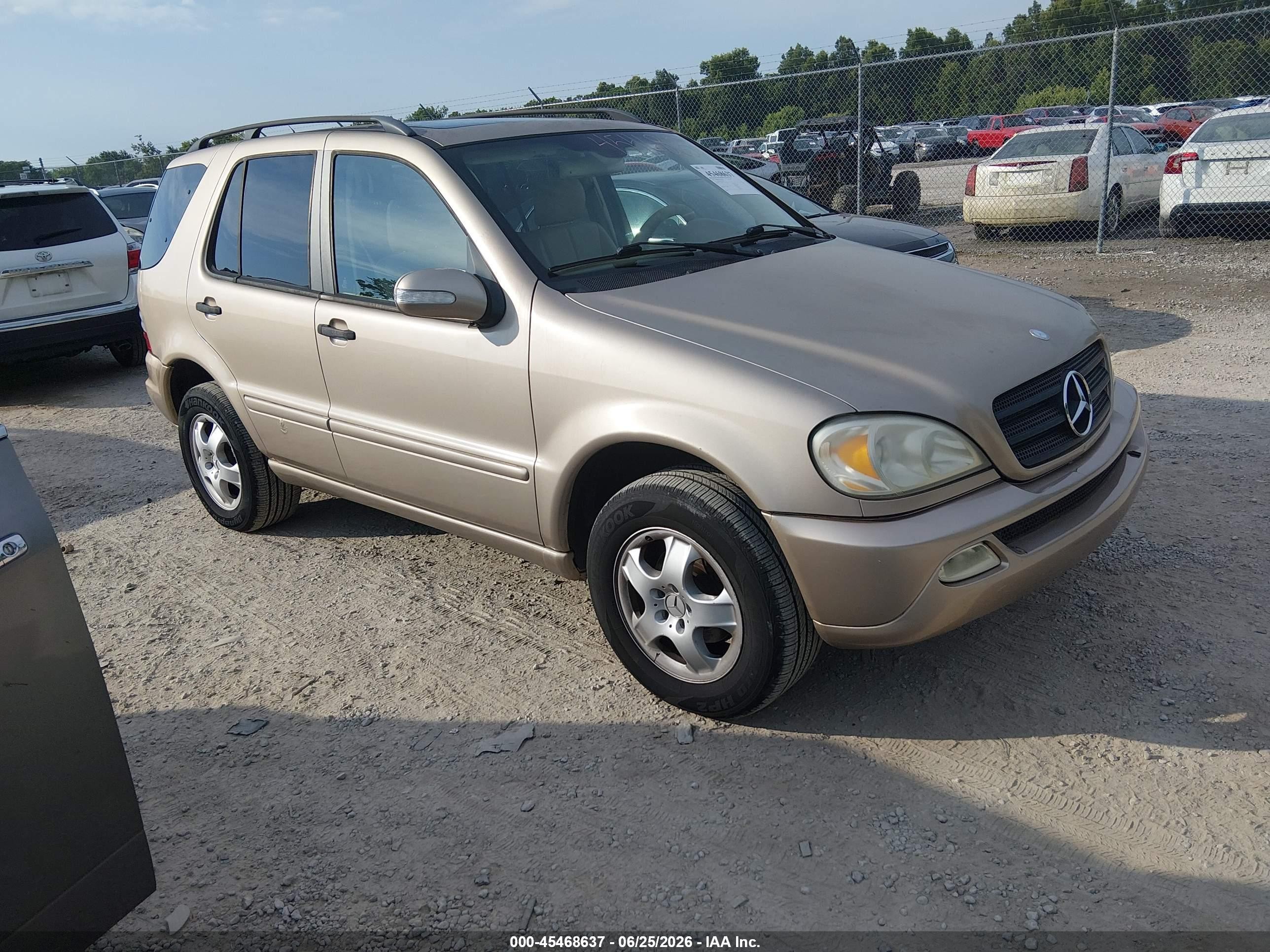 2004 Mercedes-benz Ml 350 4matic Gold vin: 4JGAB57E24A468546
