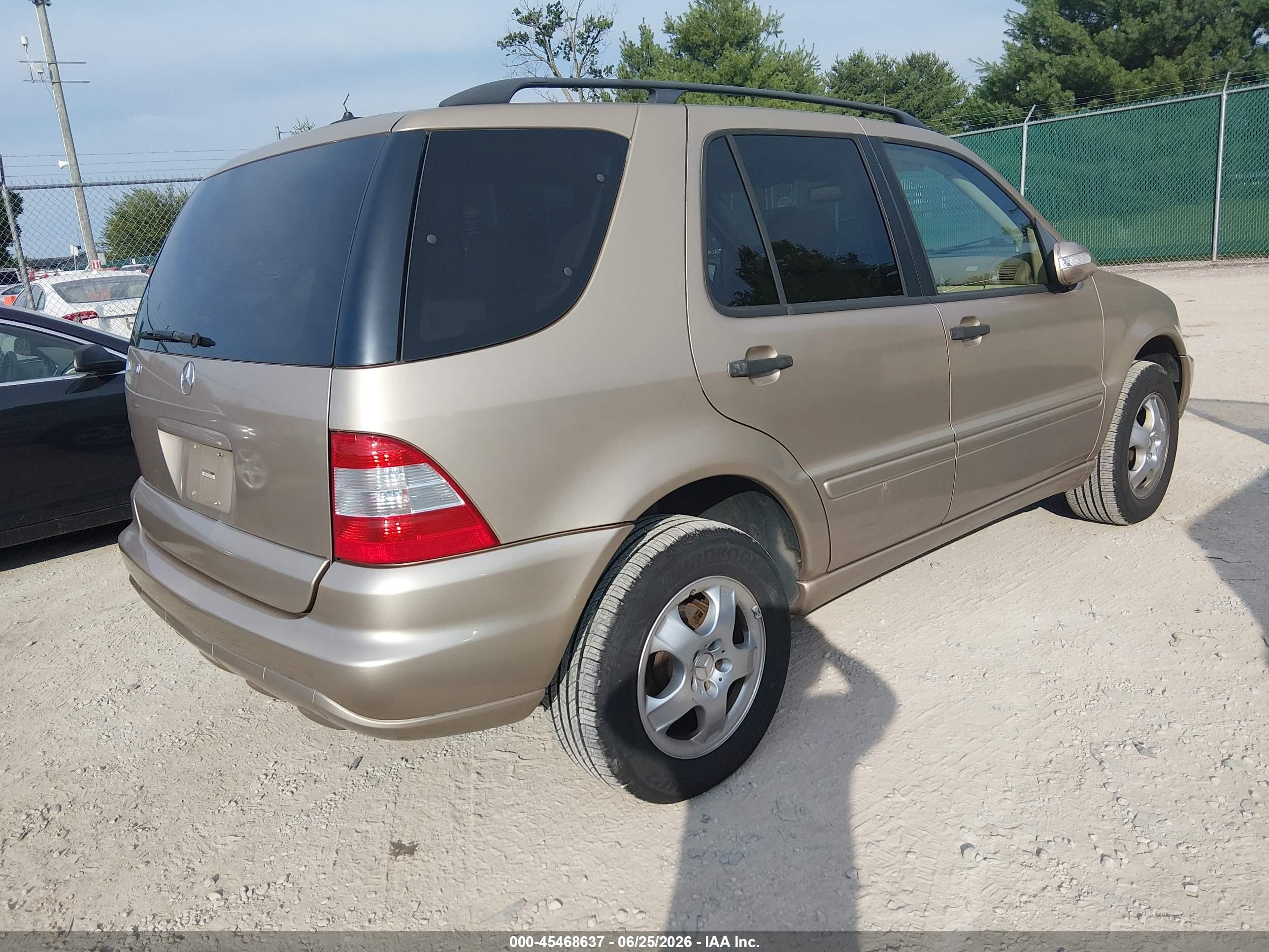 2004 Mercedes-benz Ml 350 4matic Gold vin: 4JGAB57E24A468546