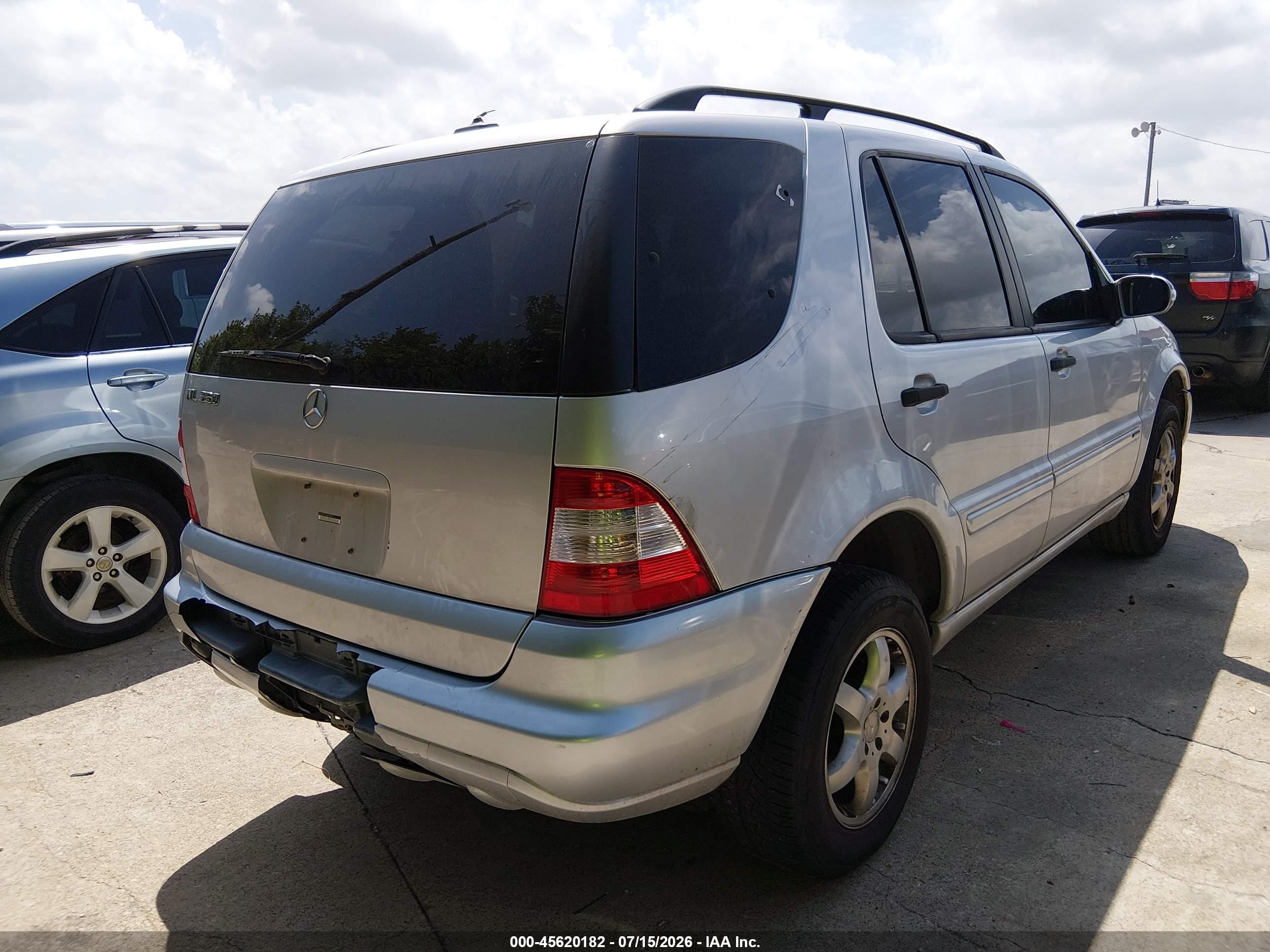 2004 Mercedes-benz Ml 350 4matic Silver vin: 4JGAB57E24A490997