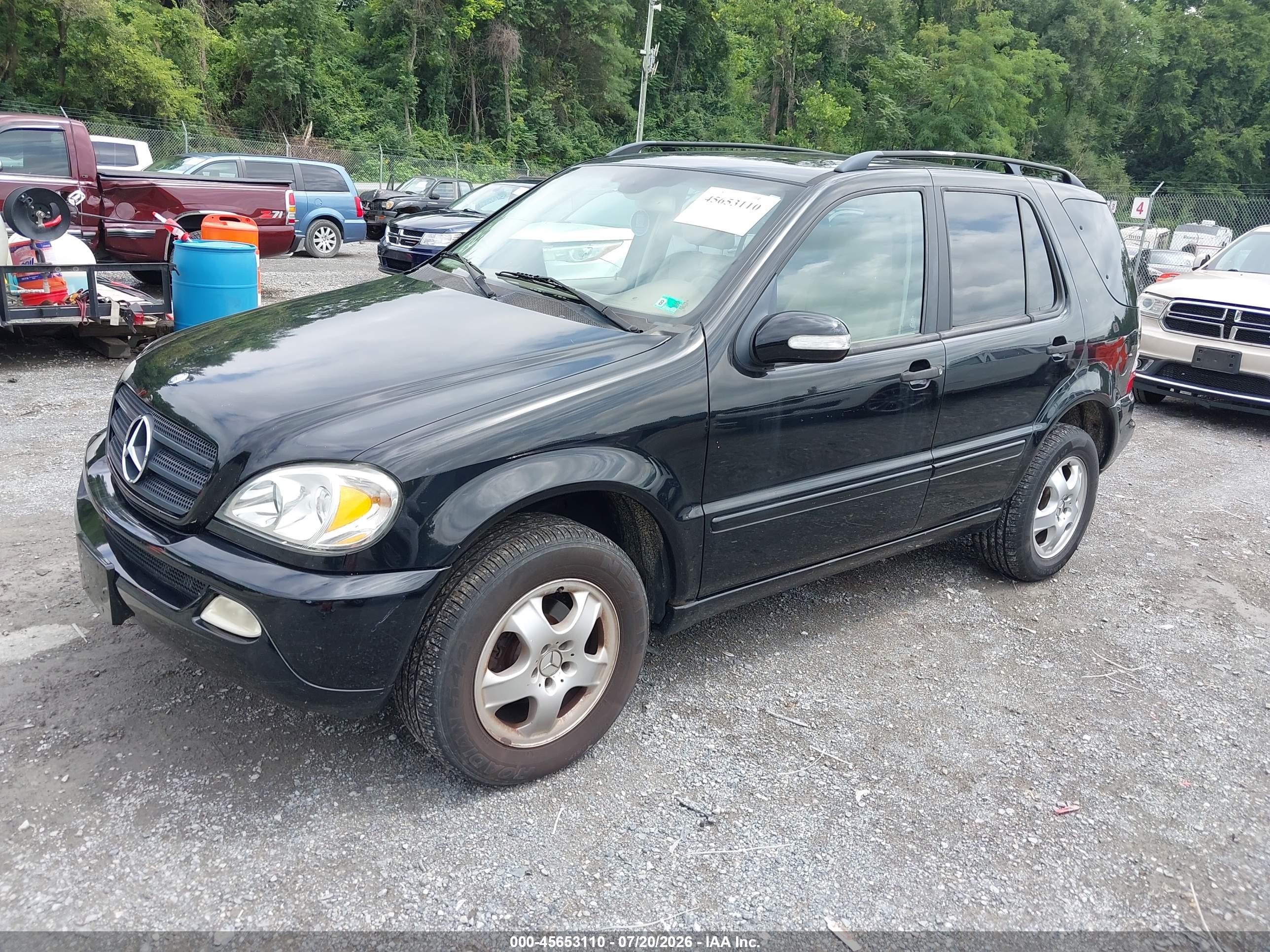 2004 Mercedes-benz Ml 350 4matic Black vin: 4JGAB57E34A496159