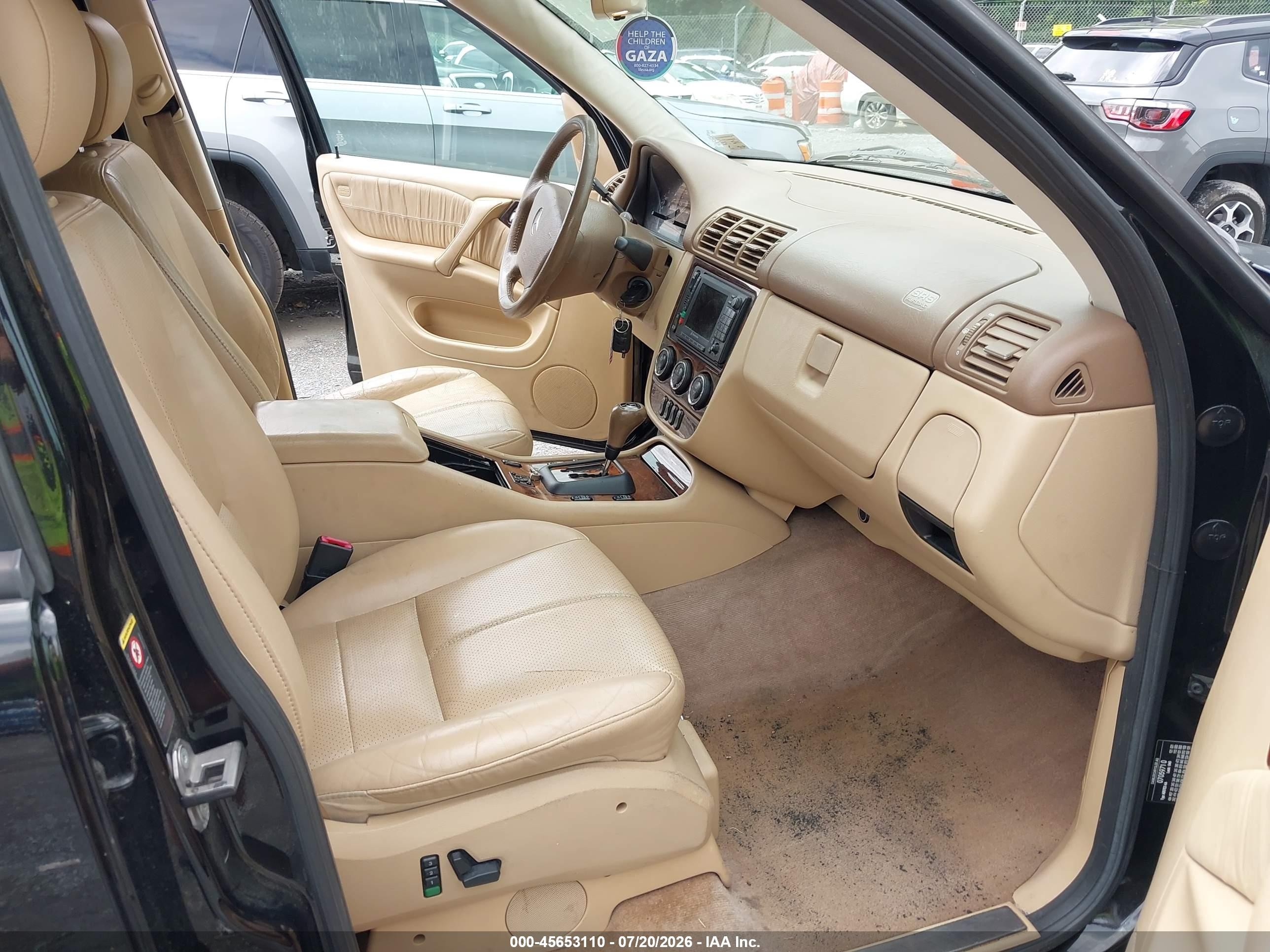 2004 Mercedes-benz Ml 350 4matic Black vin: 4JGAB57E34A496159