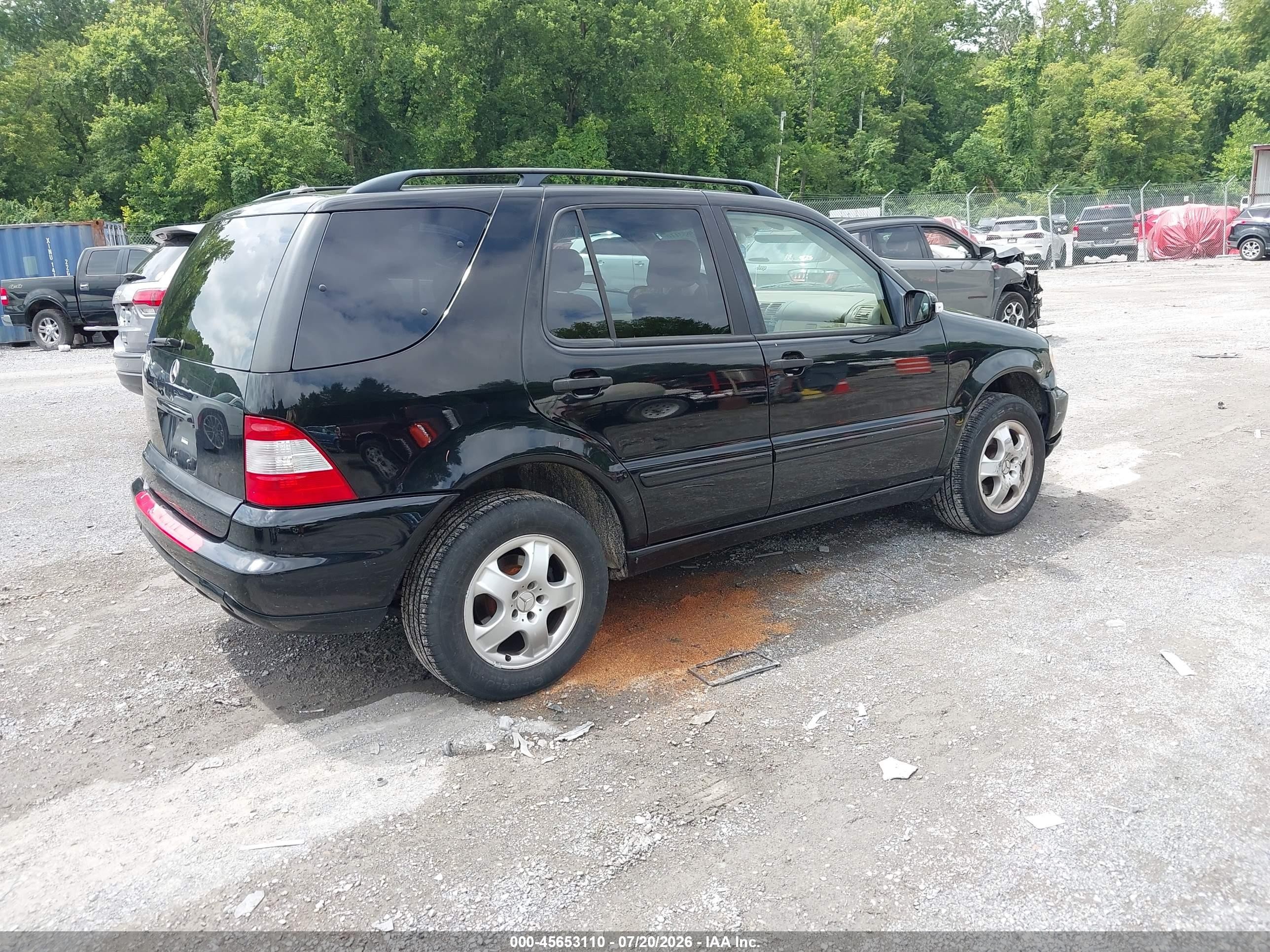 2004 Mercedes-benz Ml 350 4matic Black vin: 4JGAB57E34A496159