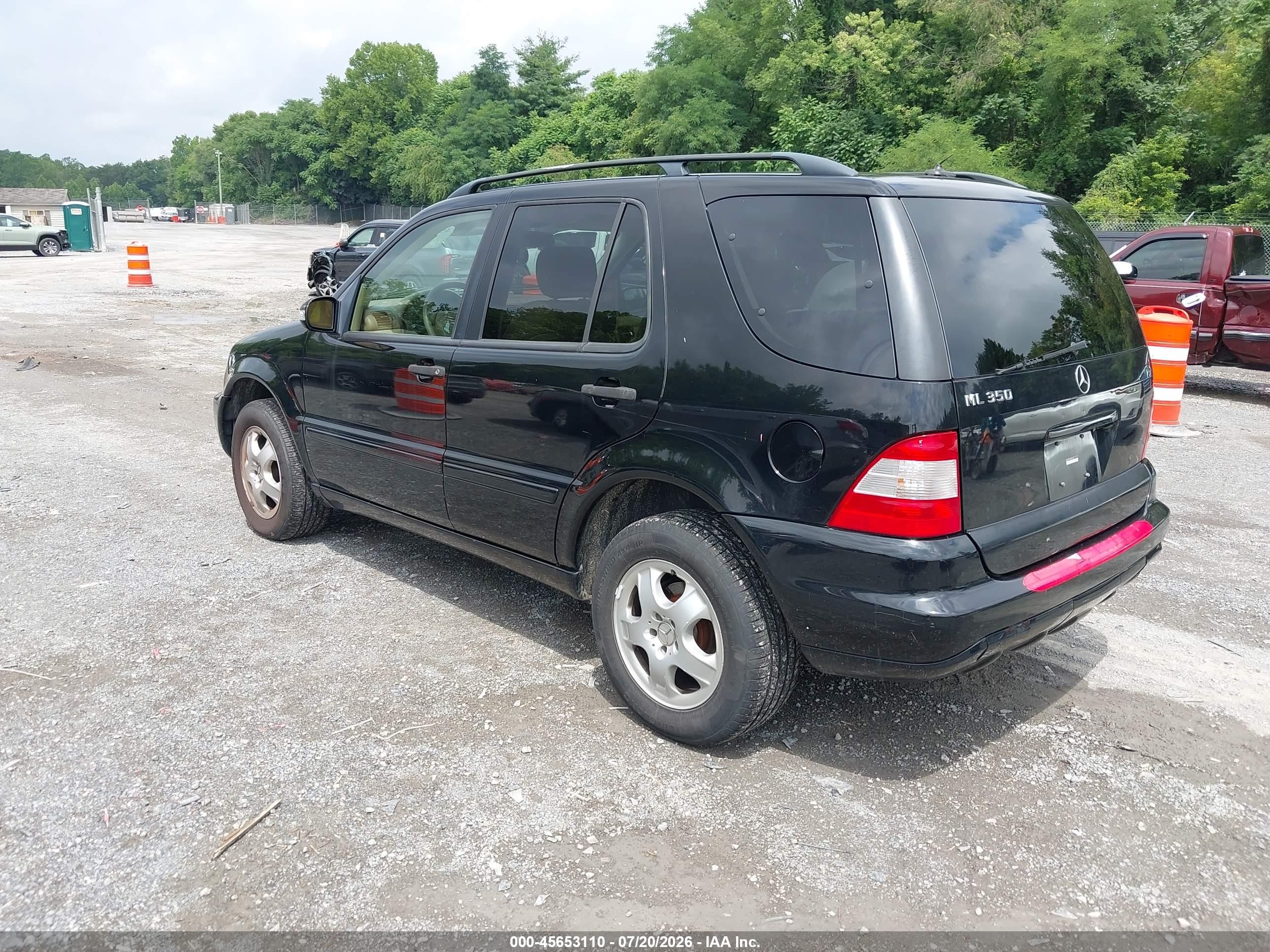 2004 Mercedes-benz Ml 350 4matic Black vin: 4JGAB57E34A496159
