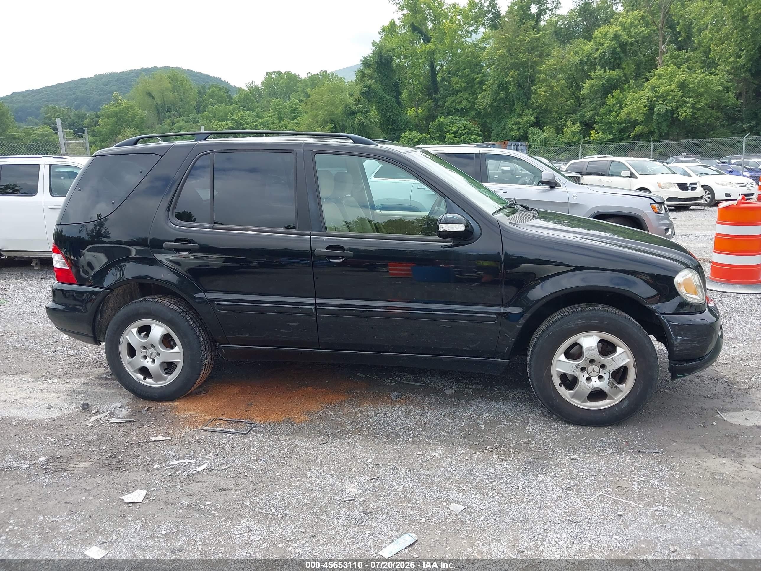 2004 Mercedes-benz Ml 350 4matic Black vin: 4JGAB57E34A496159