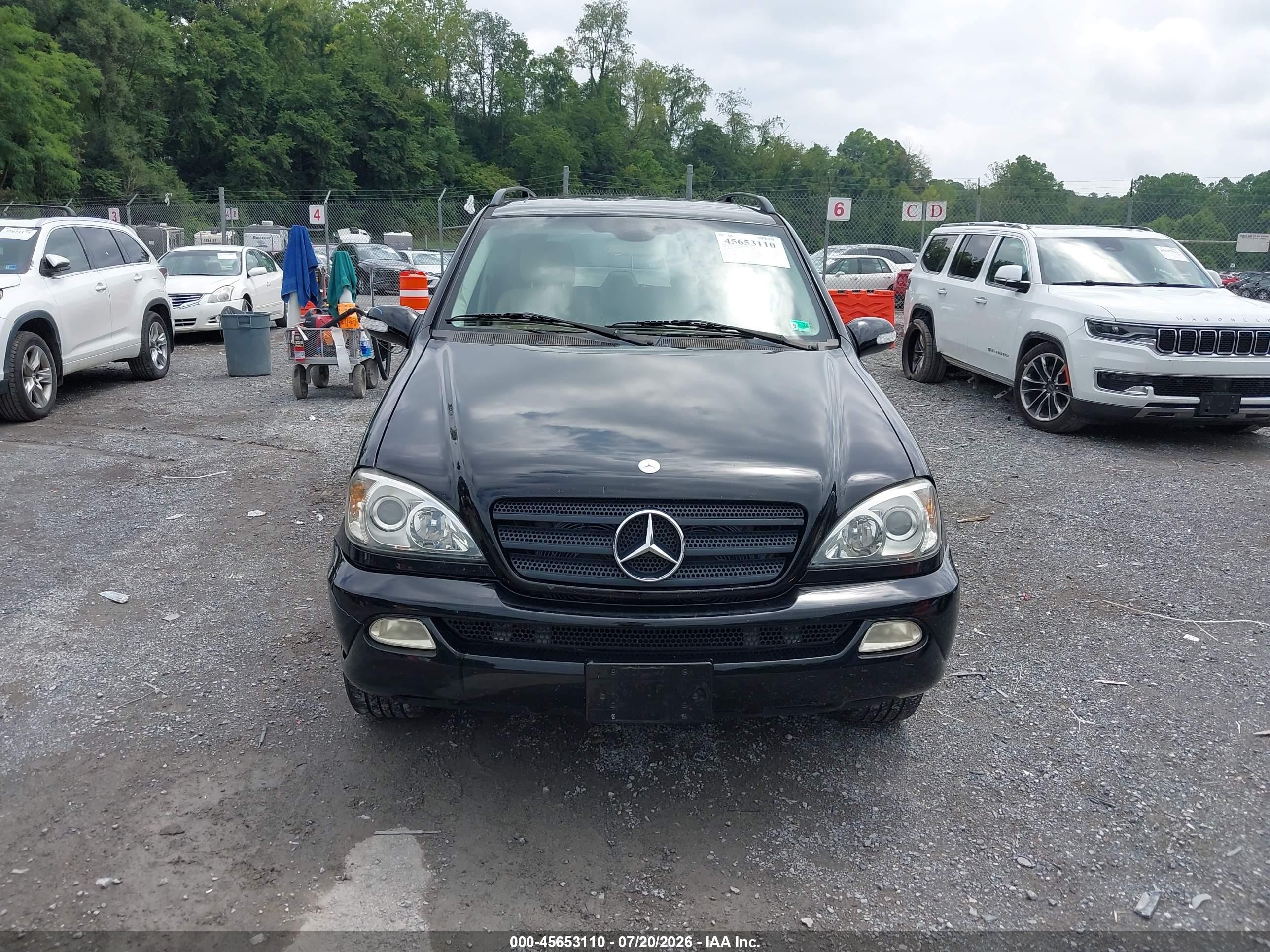 2004 Mercedes-benz Ml 350 4matic Black vin: 4JGAB57E34A496159
