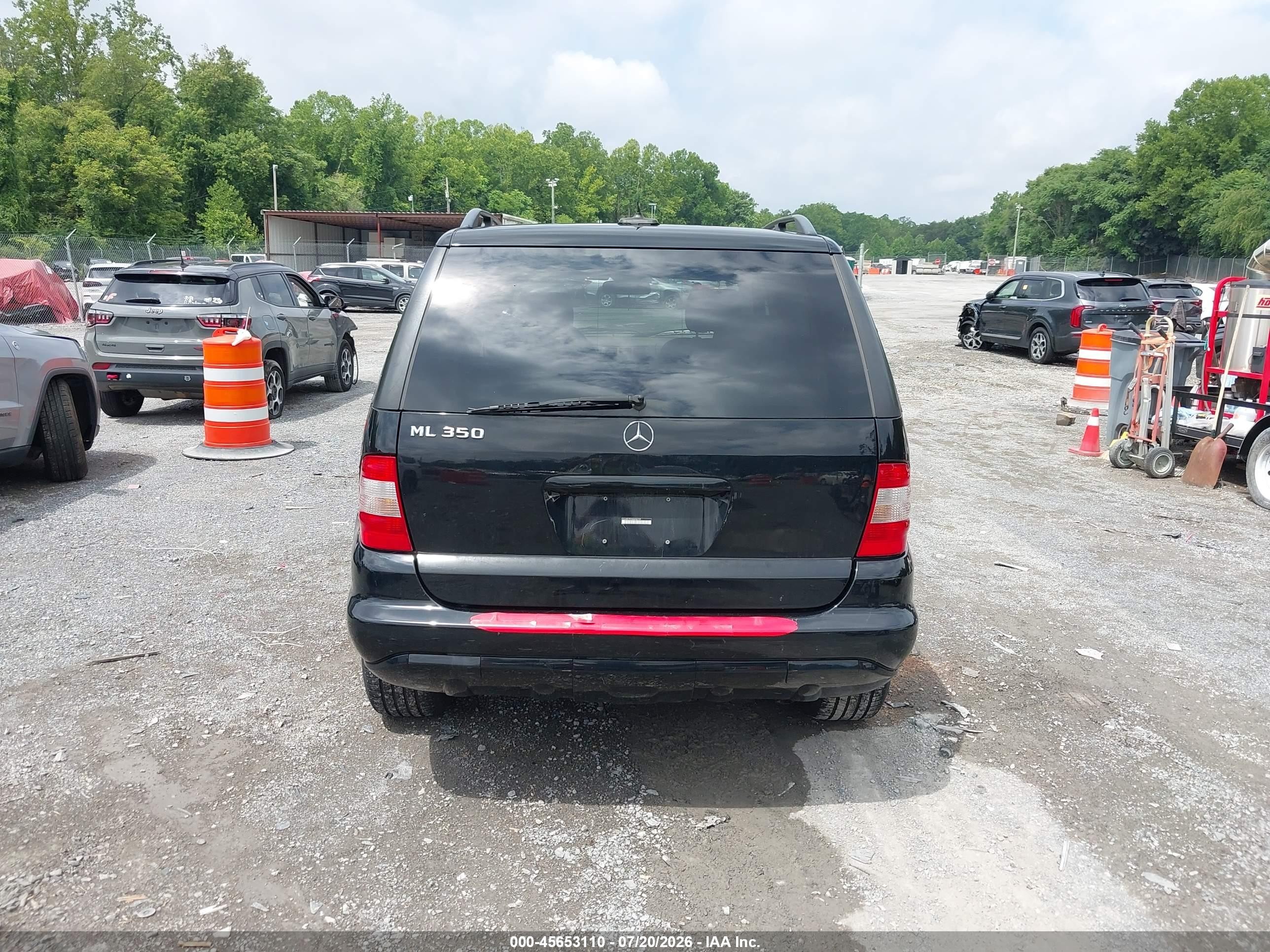 2004 Mercedes-benz Ml 350 4matic Black vin: 4JGAB57E34A496159