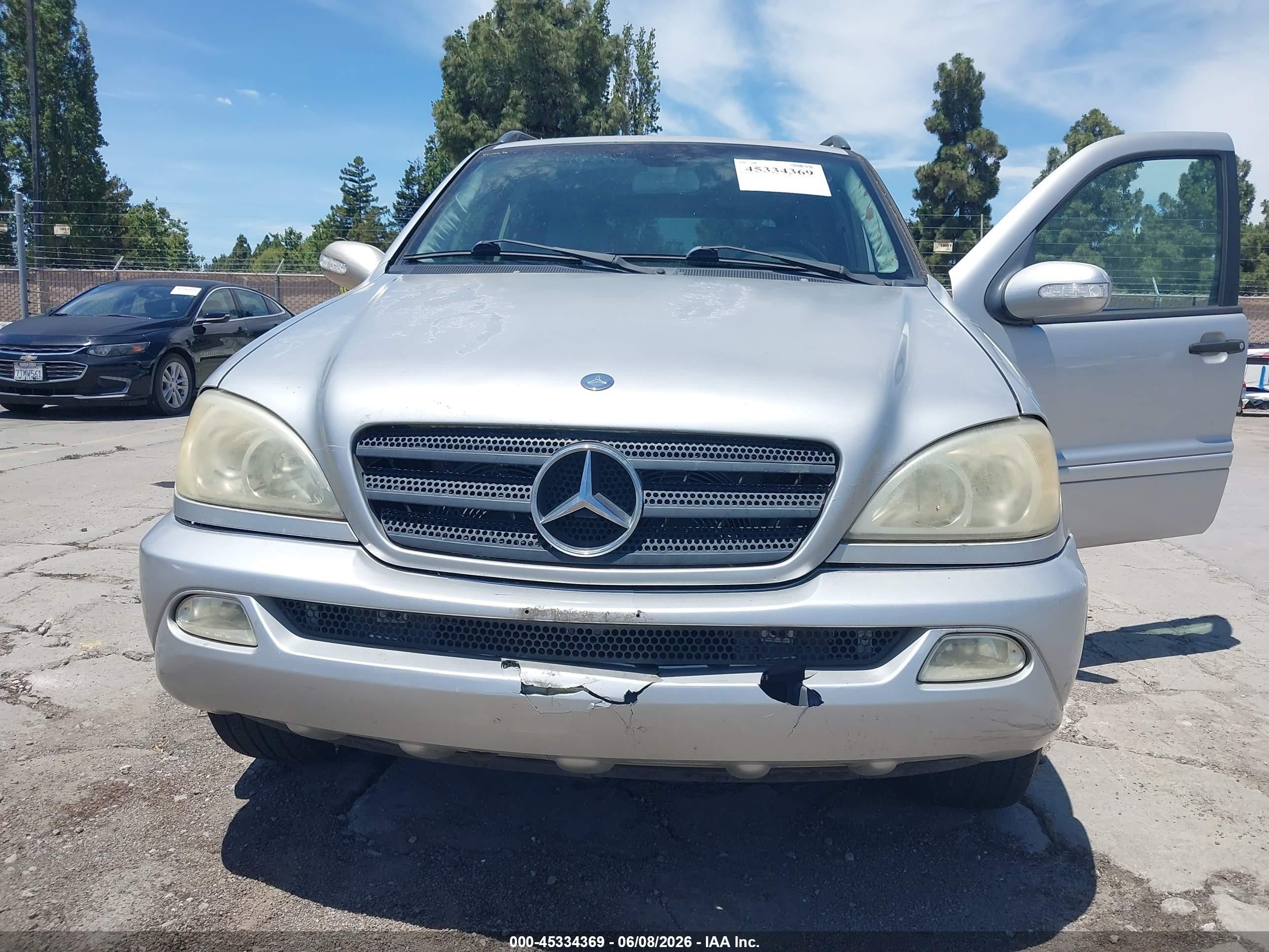2003 Mercedes-benz Ml 350   Серый vin: 4JGAB57E43A440181