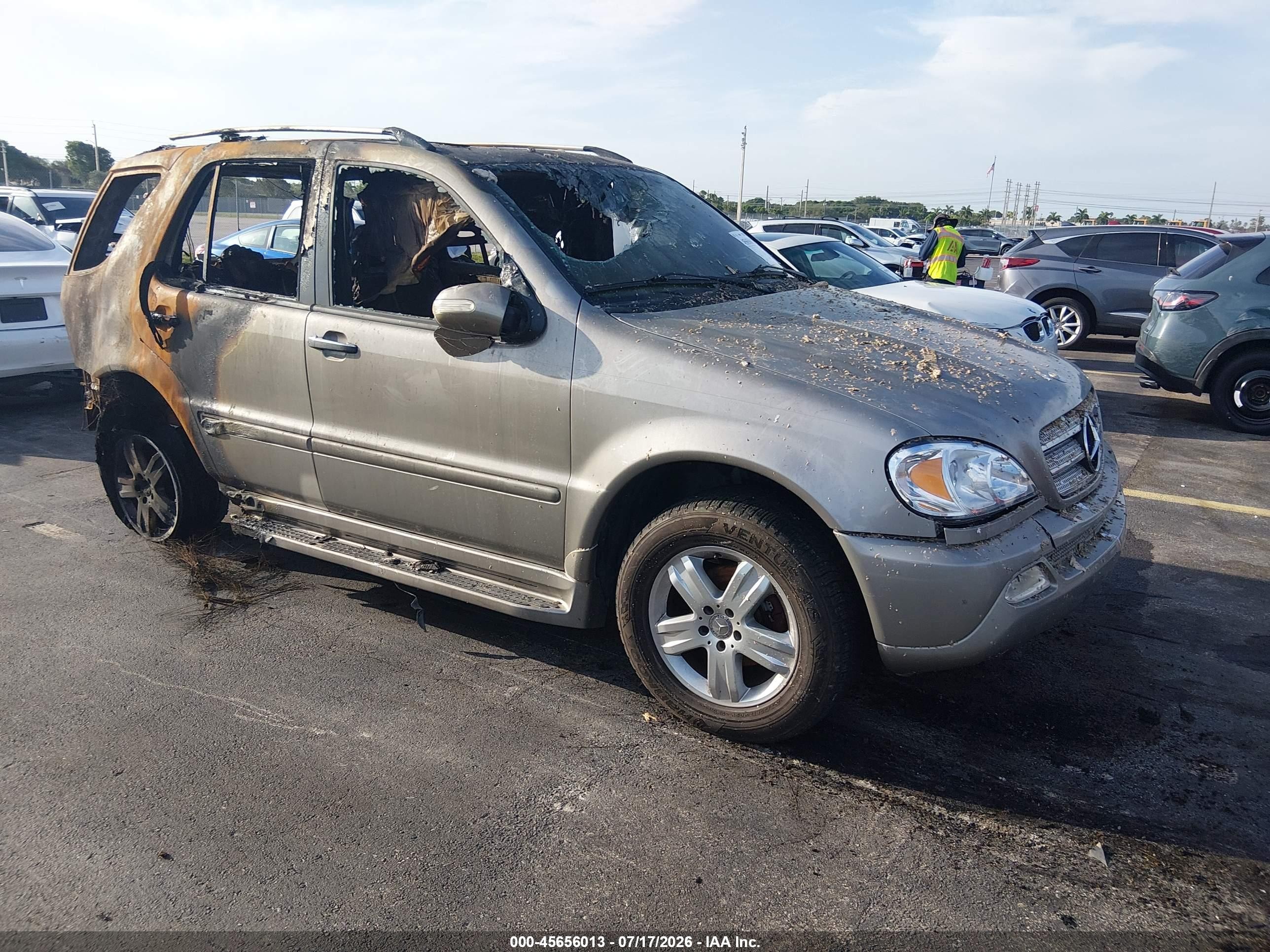 2005 Mercedes-benz Ml 350 4matic Silver vin: 4JGAB57E45A531969