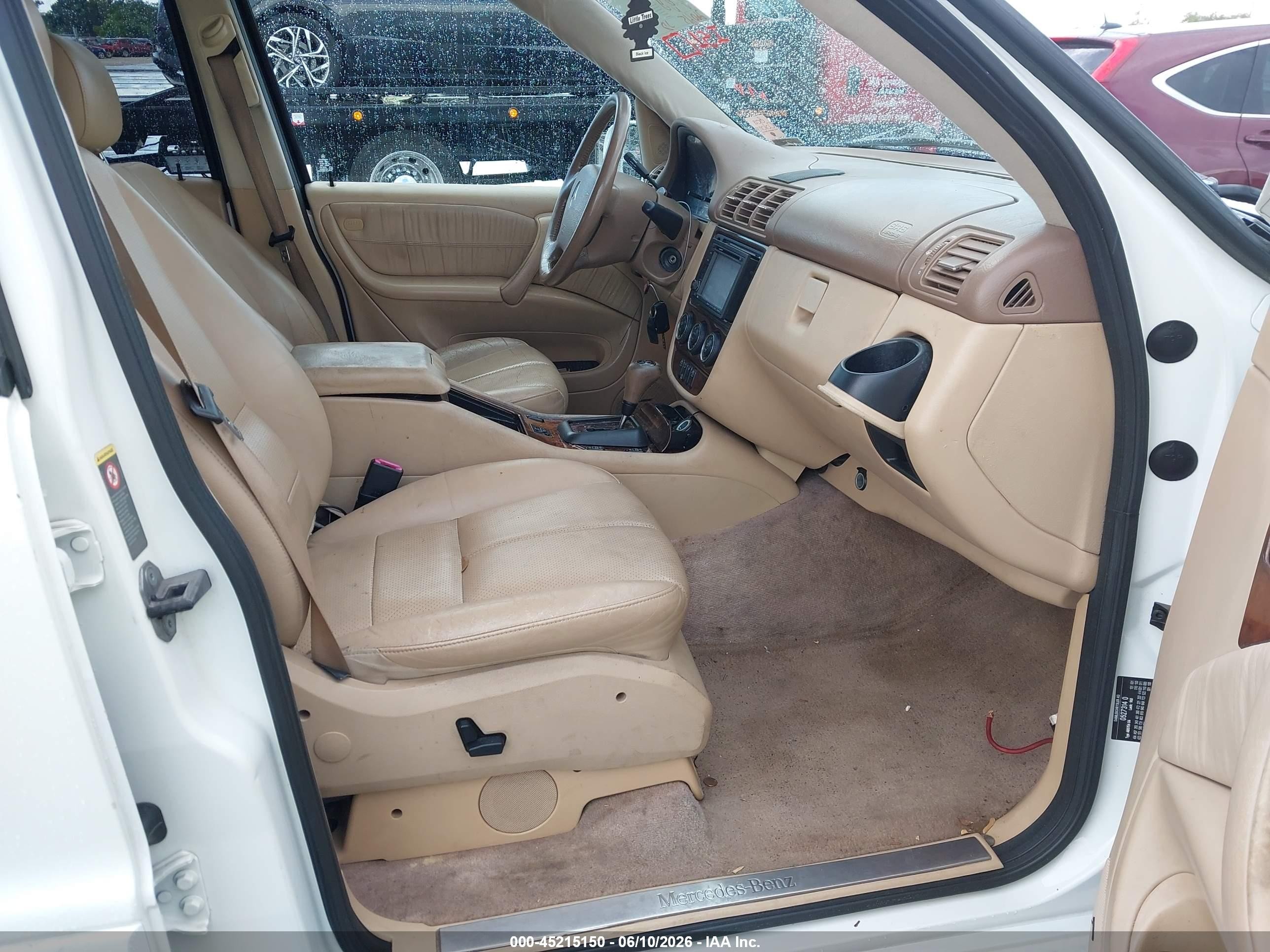 2003 Mercedes-benz Ml 350   White vin: 4JGAB57E63A415346