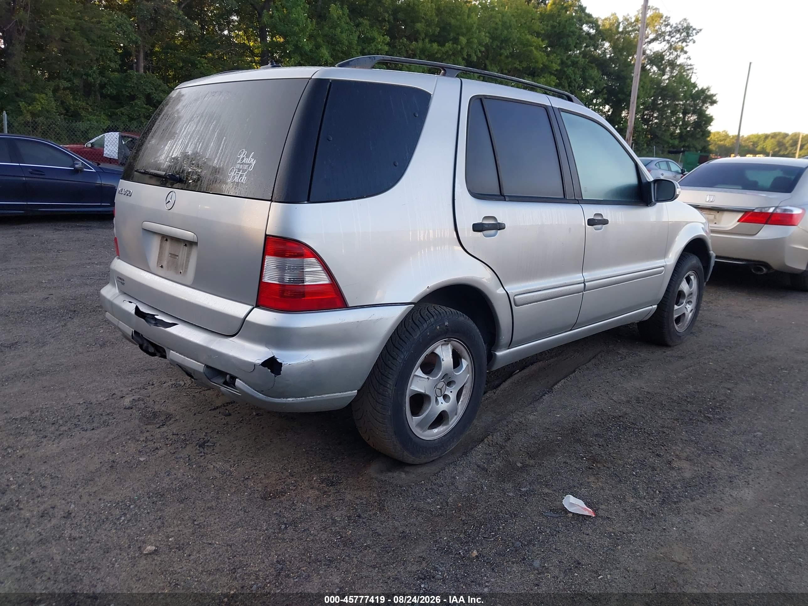 2004 Mercedes-benz Ml 350 4matic Серебряный vin: 4JGAB57E64A472454
