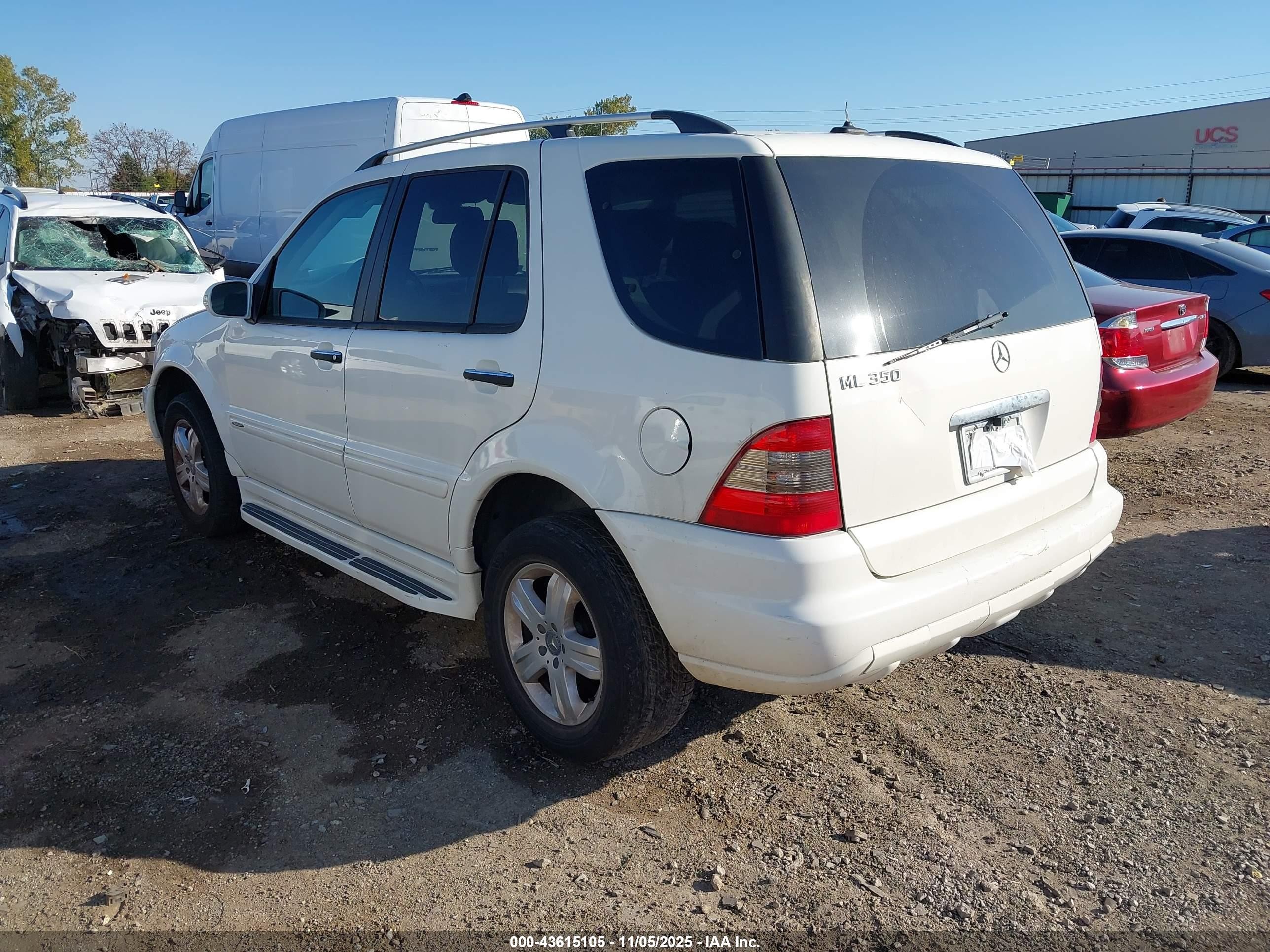 2005 Mercedes-benz Ml 350 4matic White vin: 4JGAB57E65A523761
