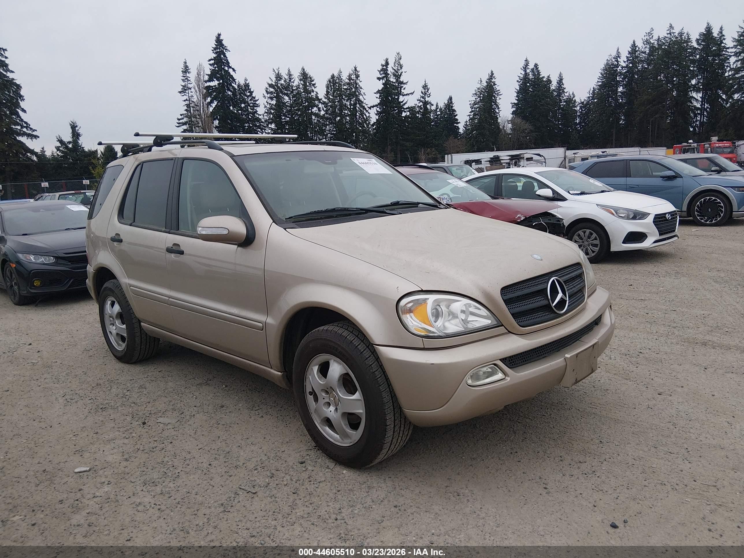 2003 Mercedes-benz Ml 350   Gold vin: 4JGAB57E73A414030