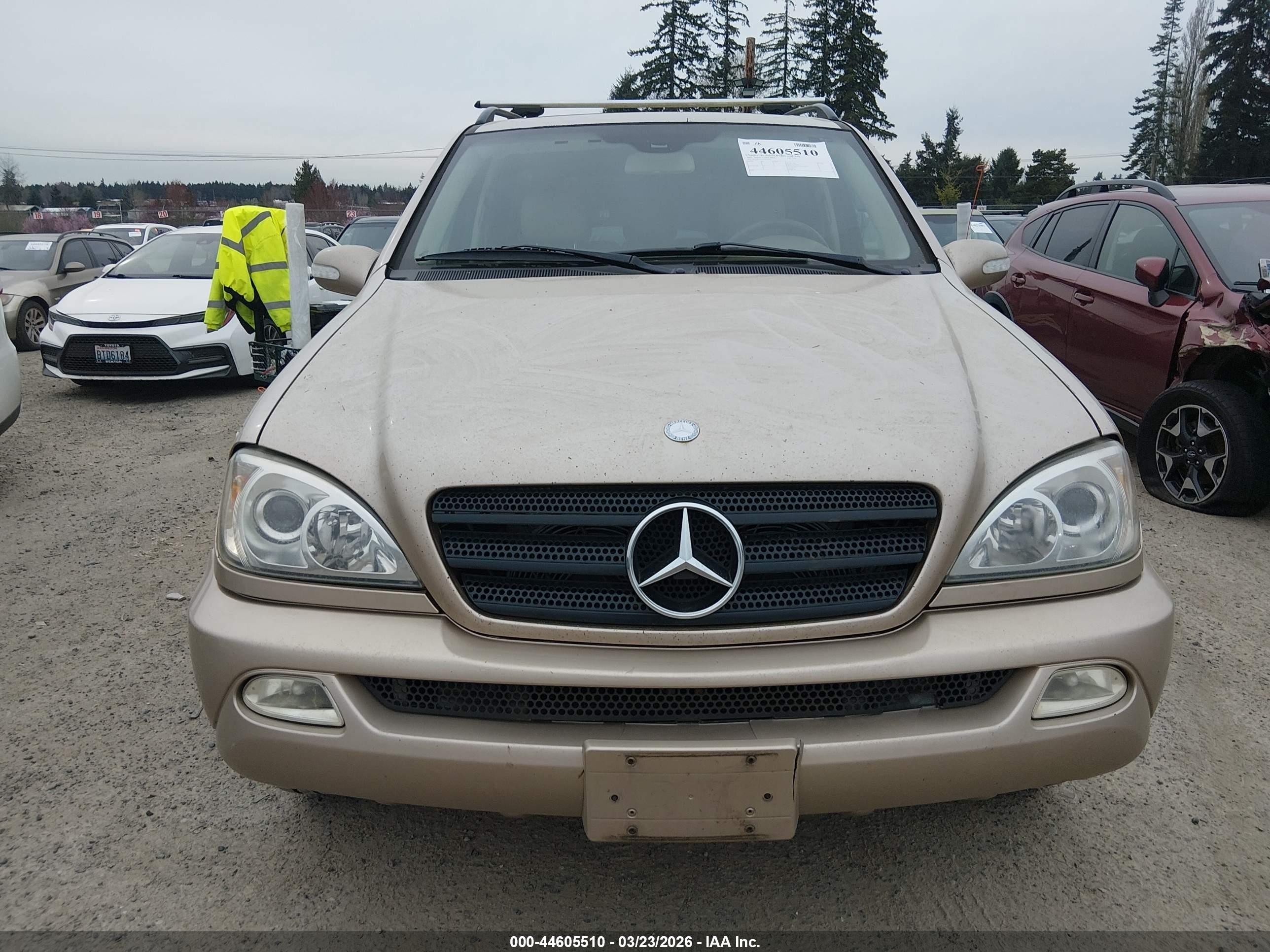 2003 Mercedes-benz Ml 350   Золотой vin: 4JGAB57E73A414030