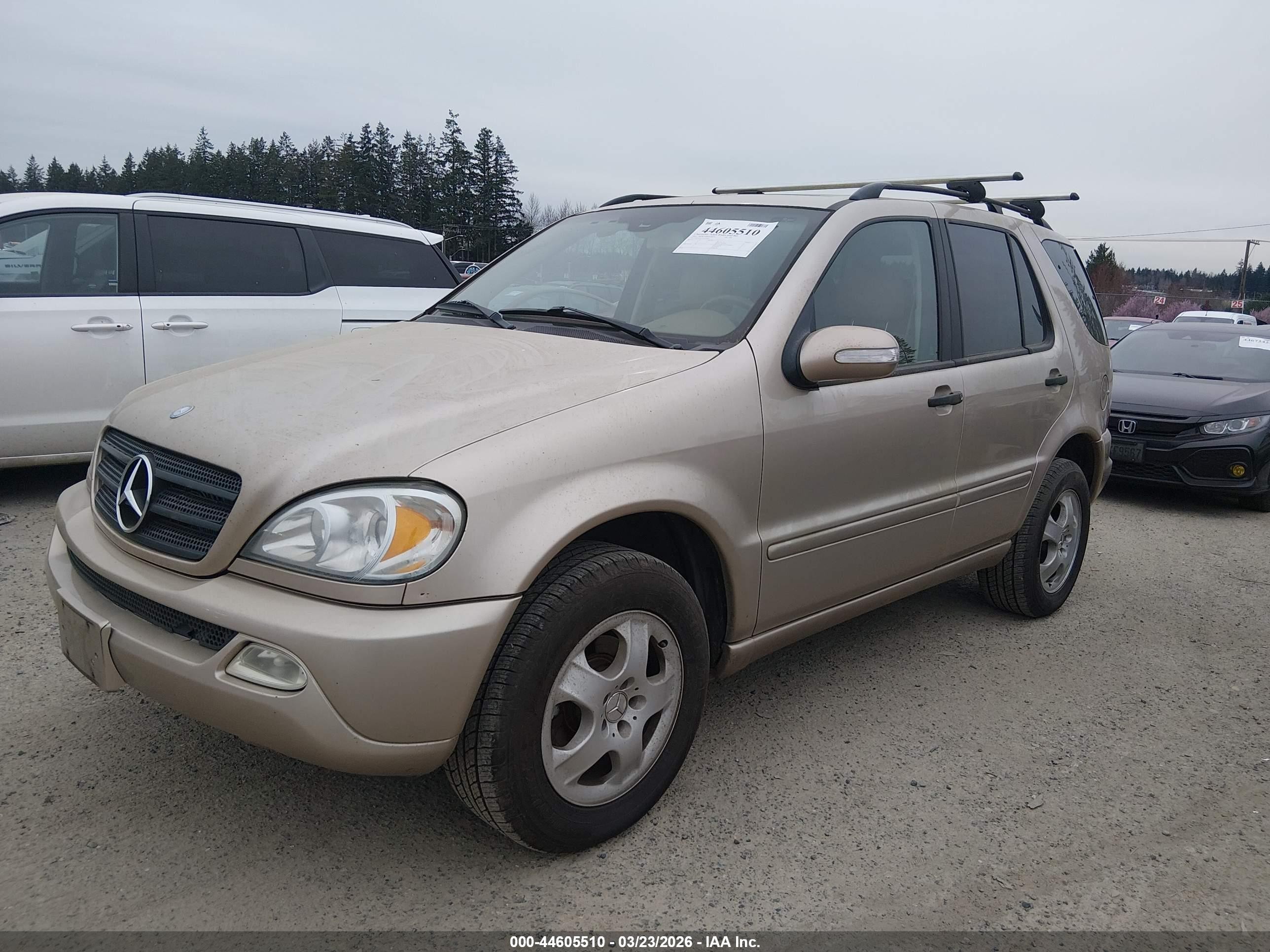2003 Mercedes-benz Ml 350   Золотой vin: 4JGAB57E73A414030
