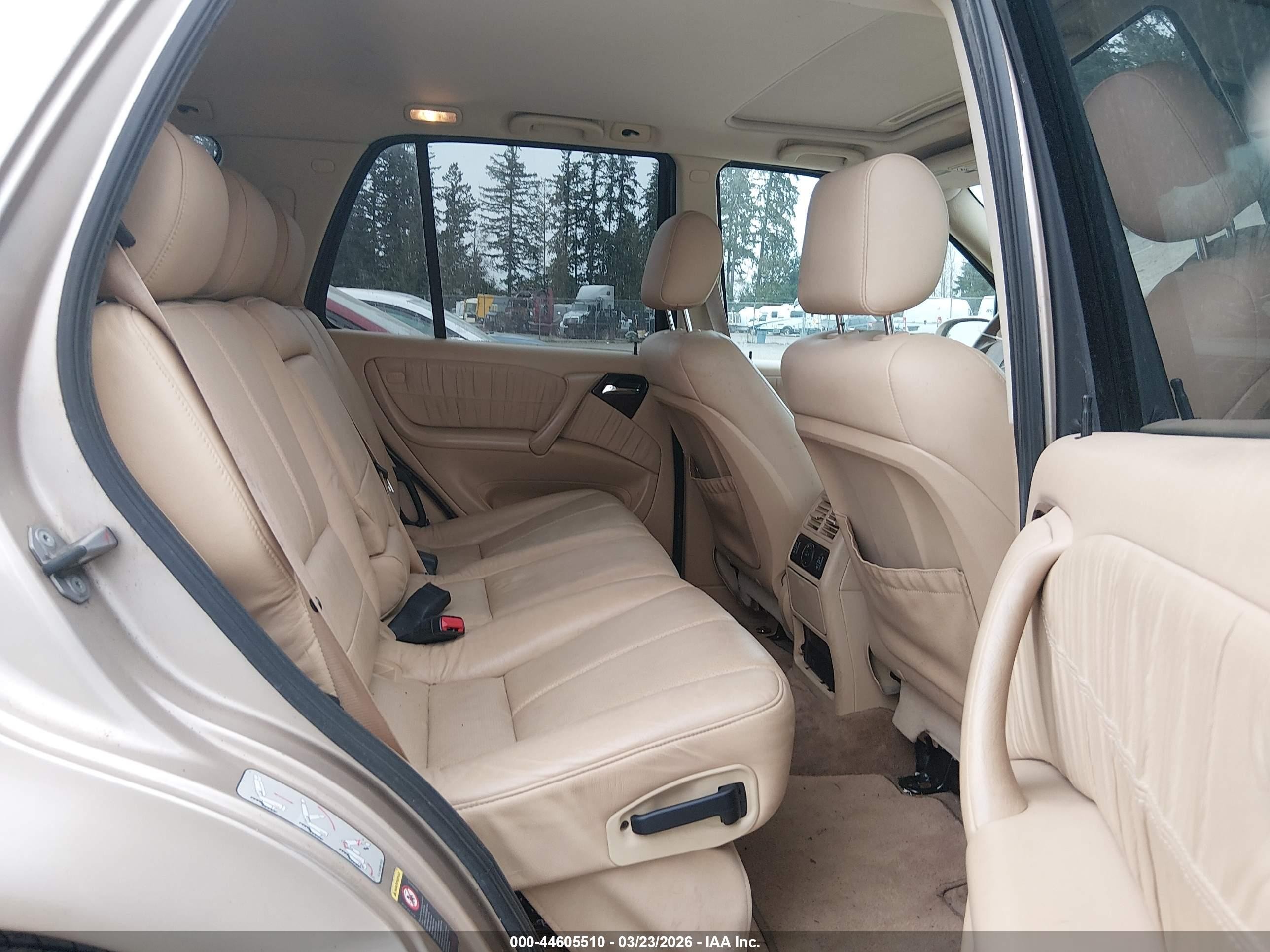 2003 Mercedes-benz Ml 350   Золотой vin: 4JGAB57E73A414030