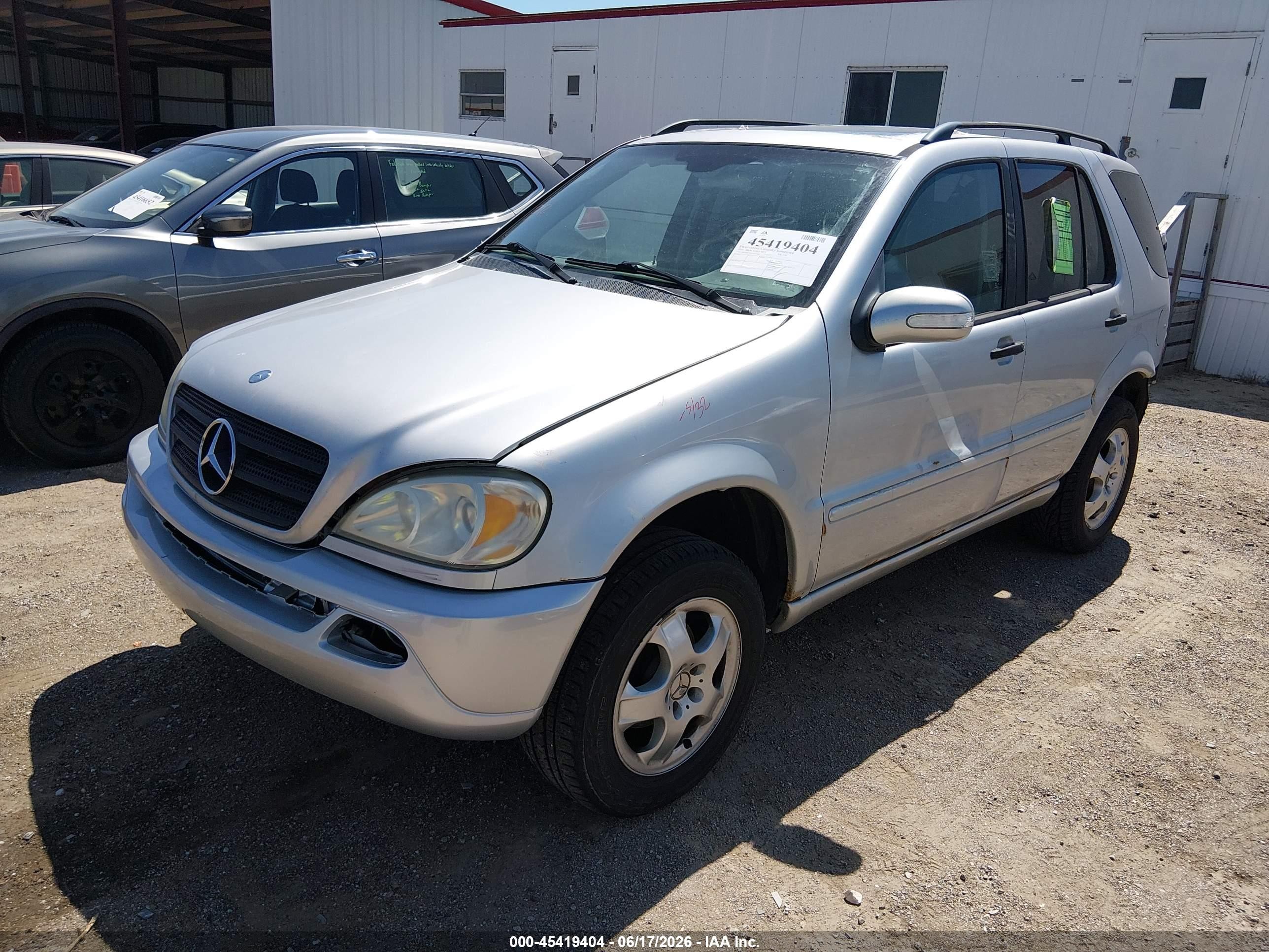 2003 Mercedes-benz Ml 350   Silver vin: 4JGAB57E83A412965