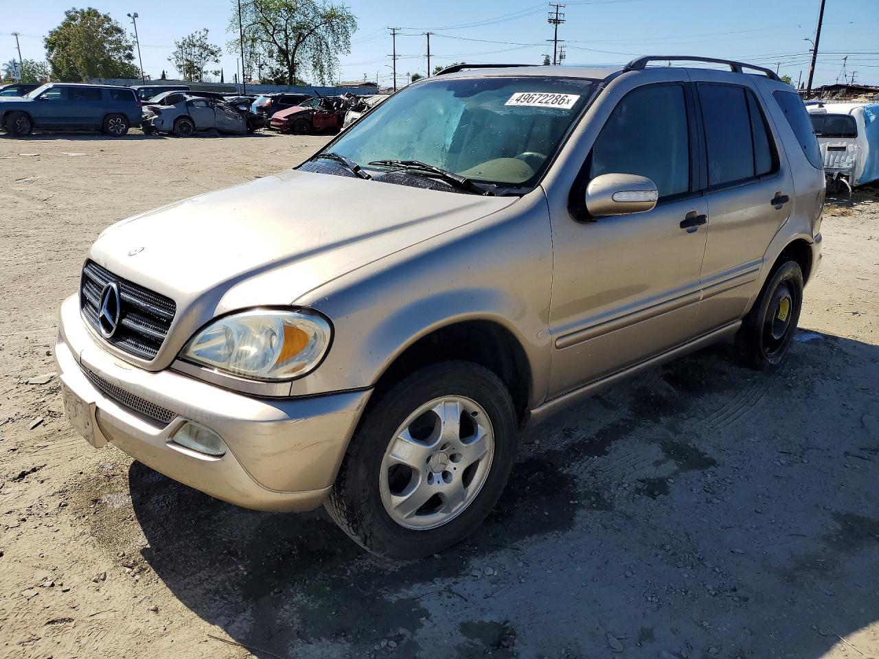 2003 Mercedes-benz Ml 350 Золотой vin: 4JGAB57E93A421111