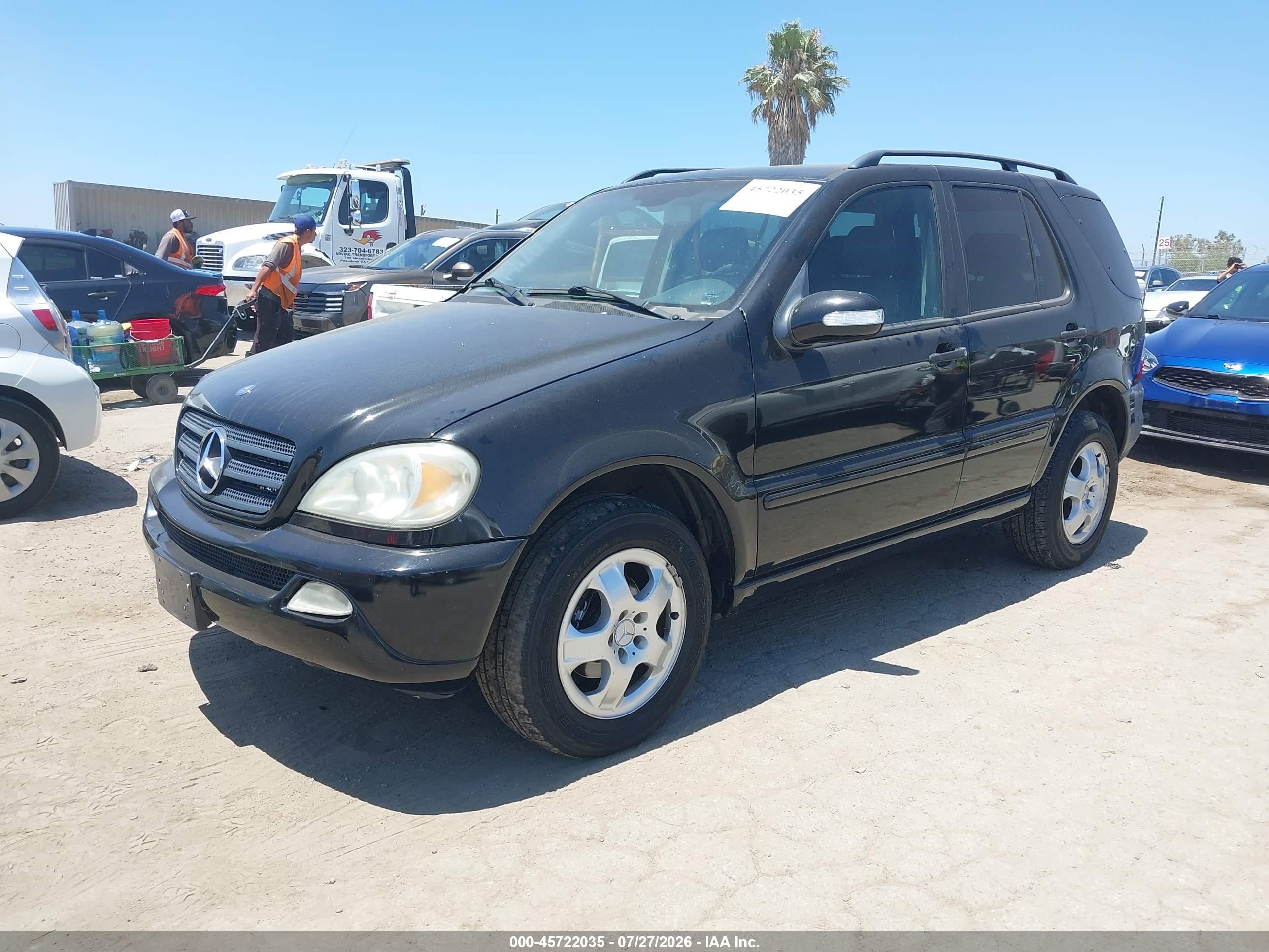 2003 Mercedes-benz Ml 350   Черный vin: 4JGAB57E93A437728