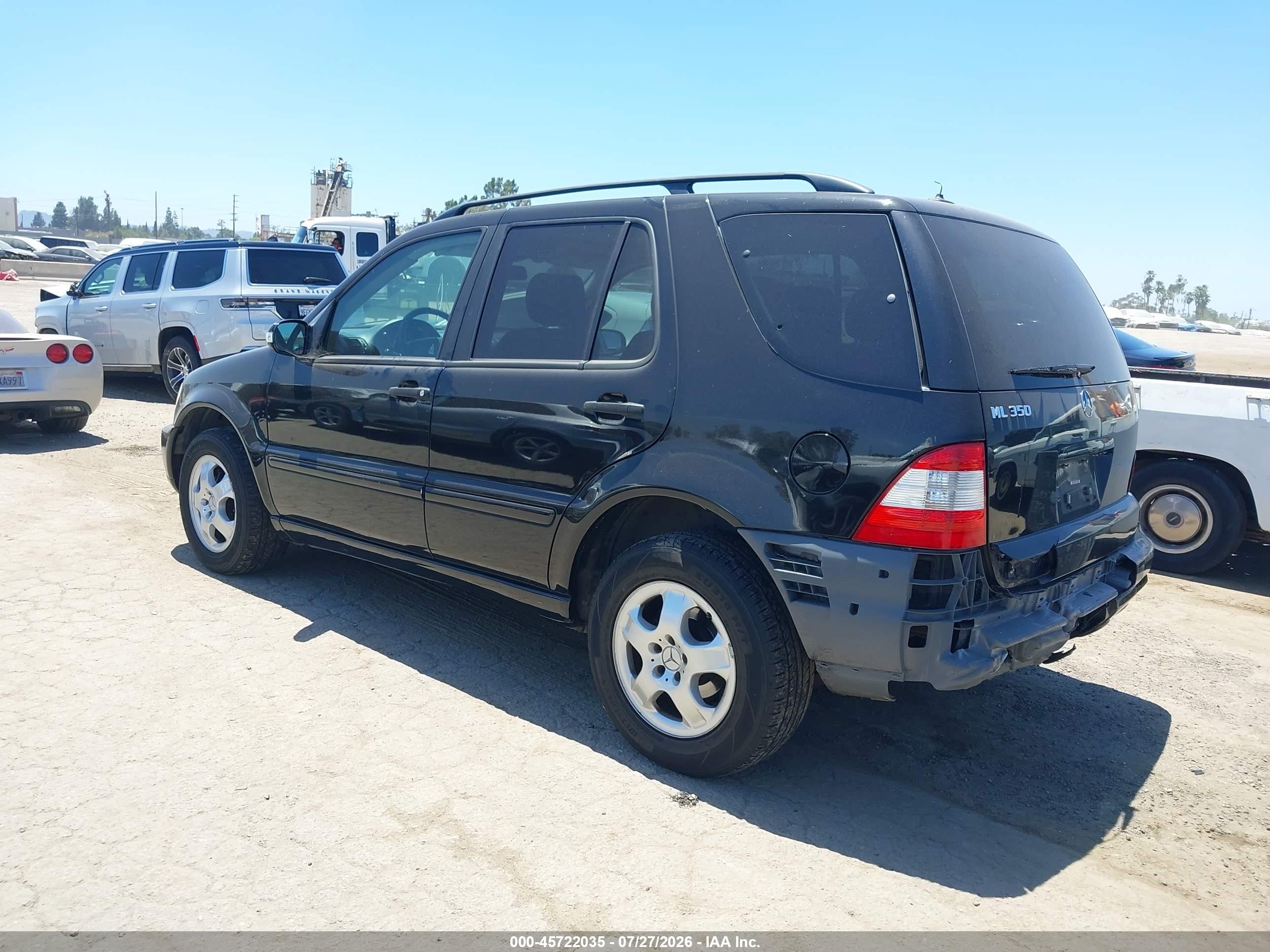 2003 Mercedes-benz Ml 350   Черный vin: 4JGAB57E93A437728