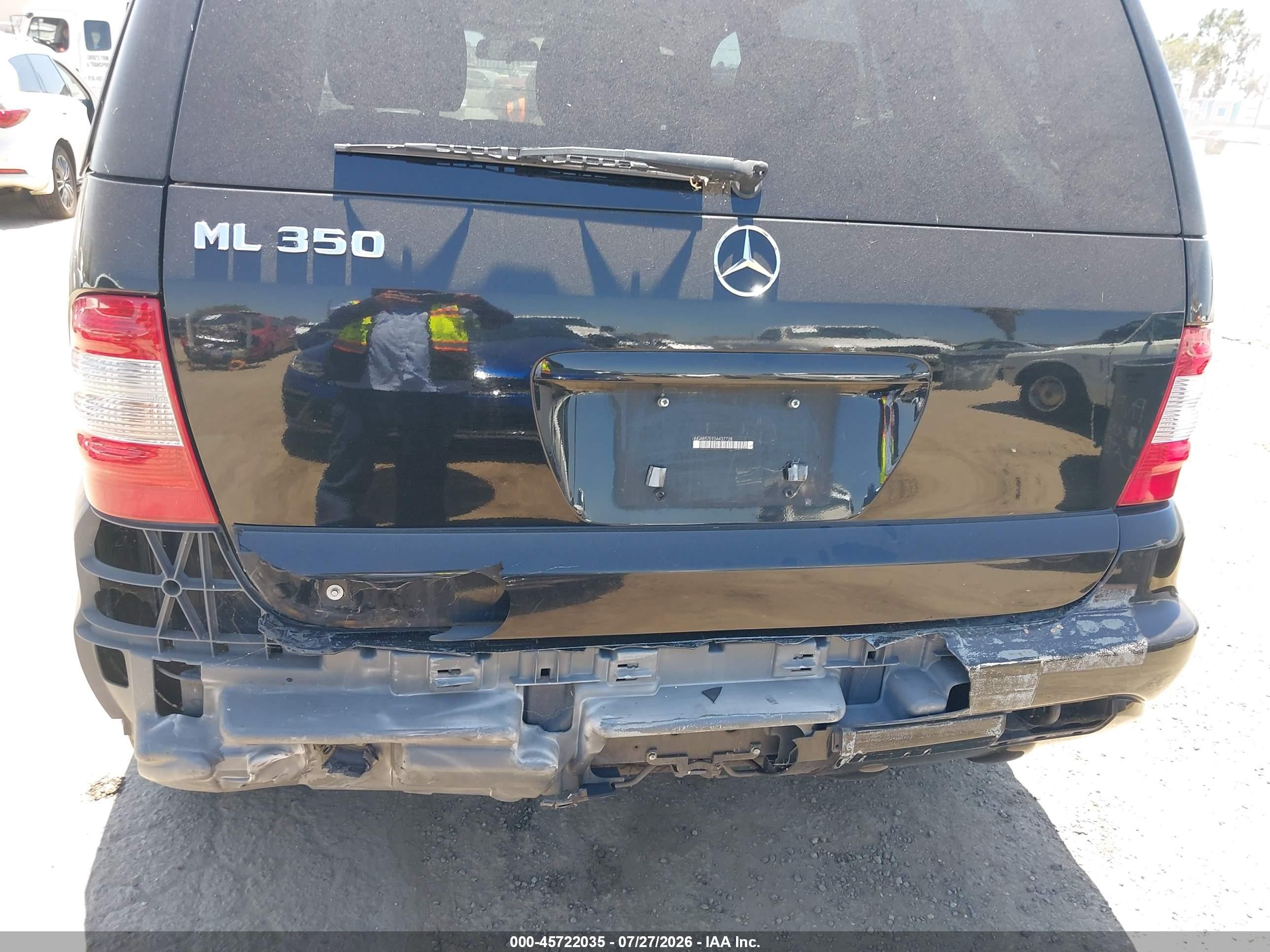 2003 Mercedes-benz Ml 350   Черный vin: 4JGAB57E93A437728