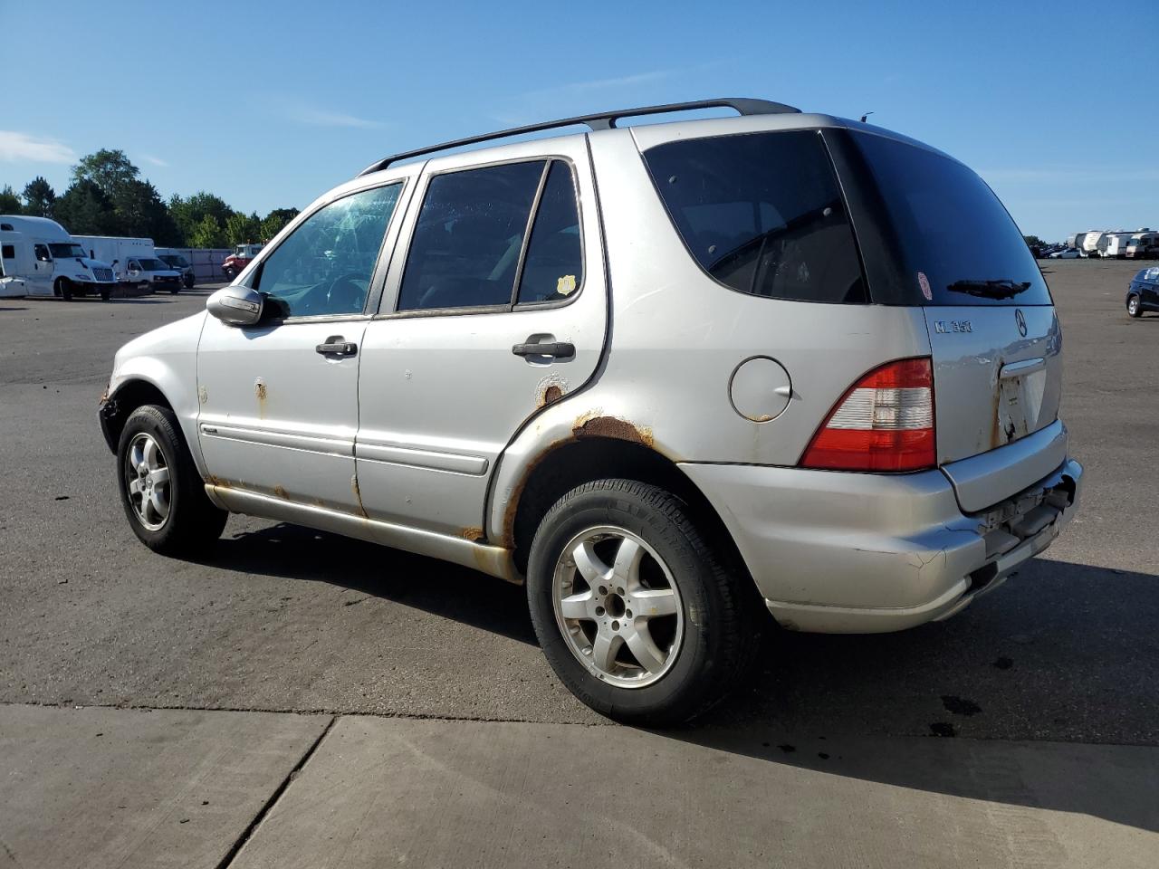 2004 Mercedes-benz Ml 350 Silver vin: 4JGAB57E94A490155