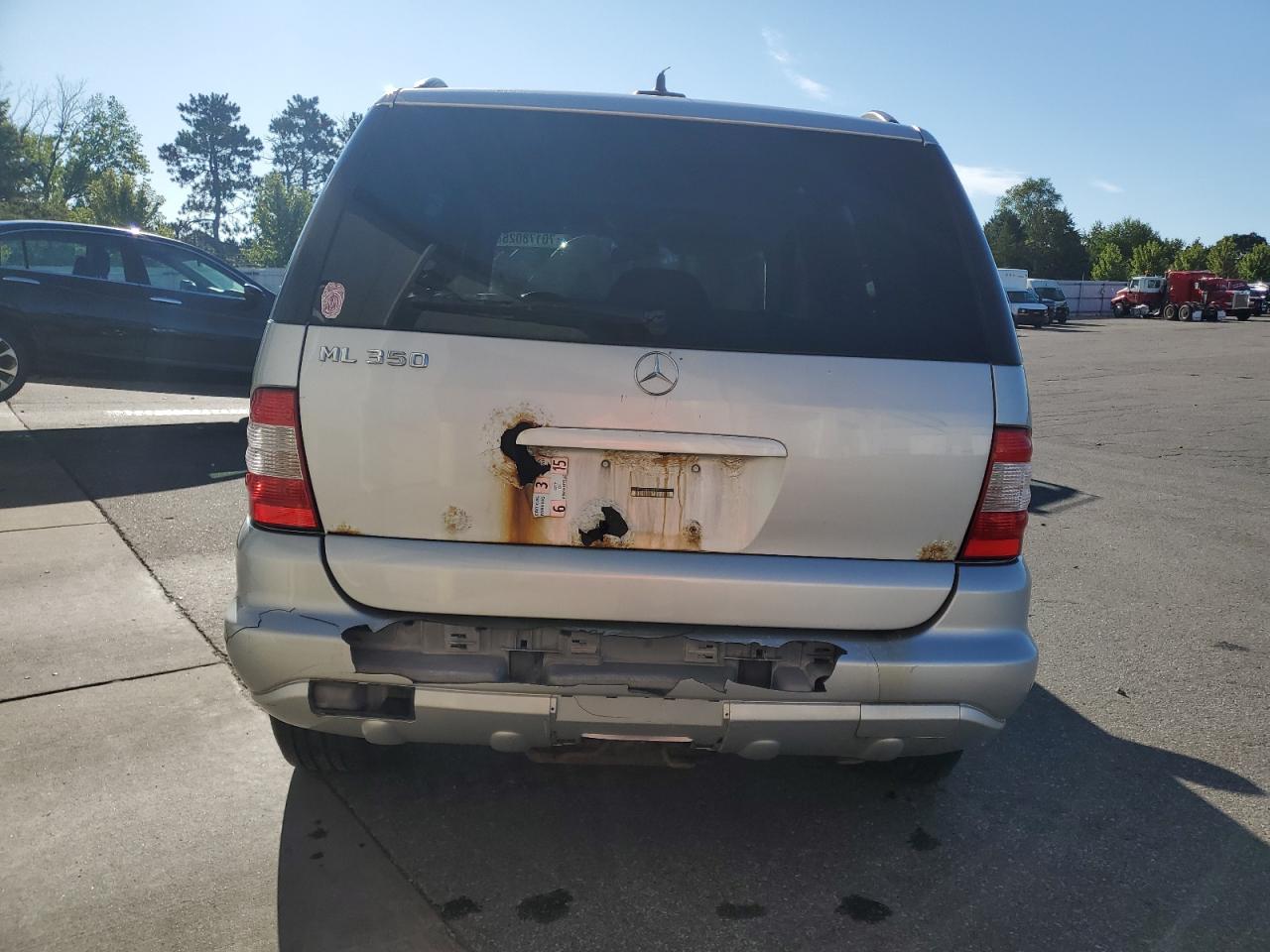 2004 Mercedes-benz Ml 350 Silver vin: 4JGAB57E94A490155