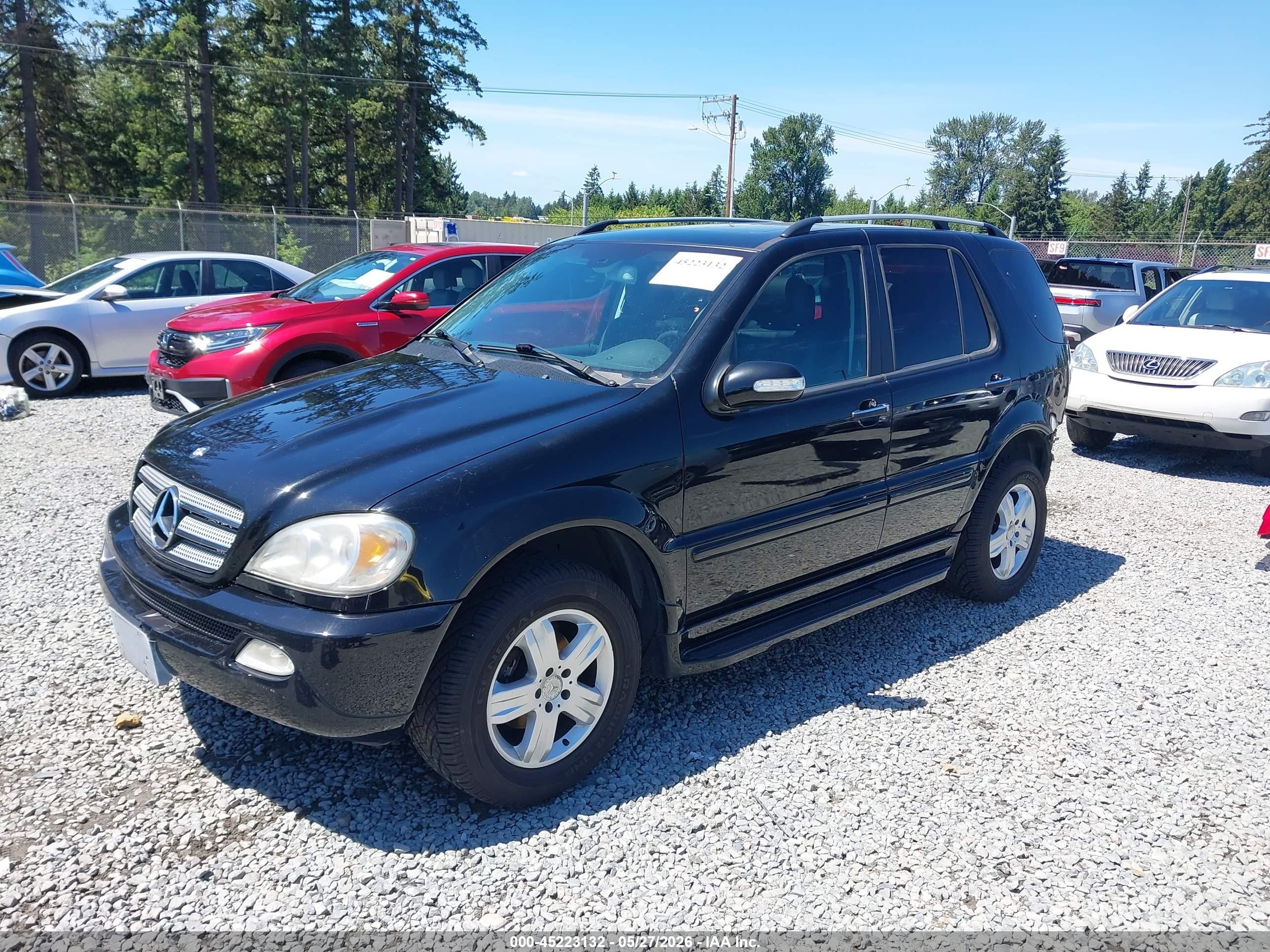 2005 Mercedes-benz Ml 350 4matic Черный vin: 4JGAB57E95A530719