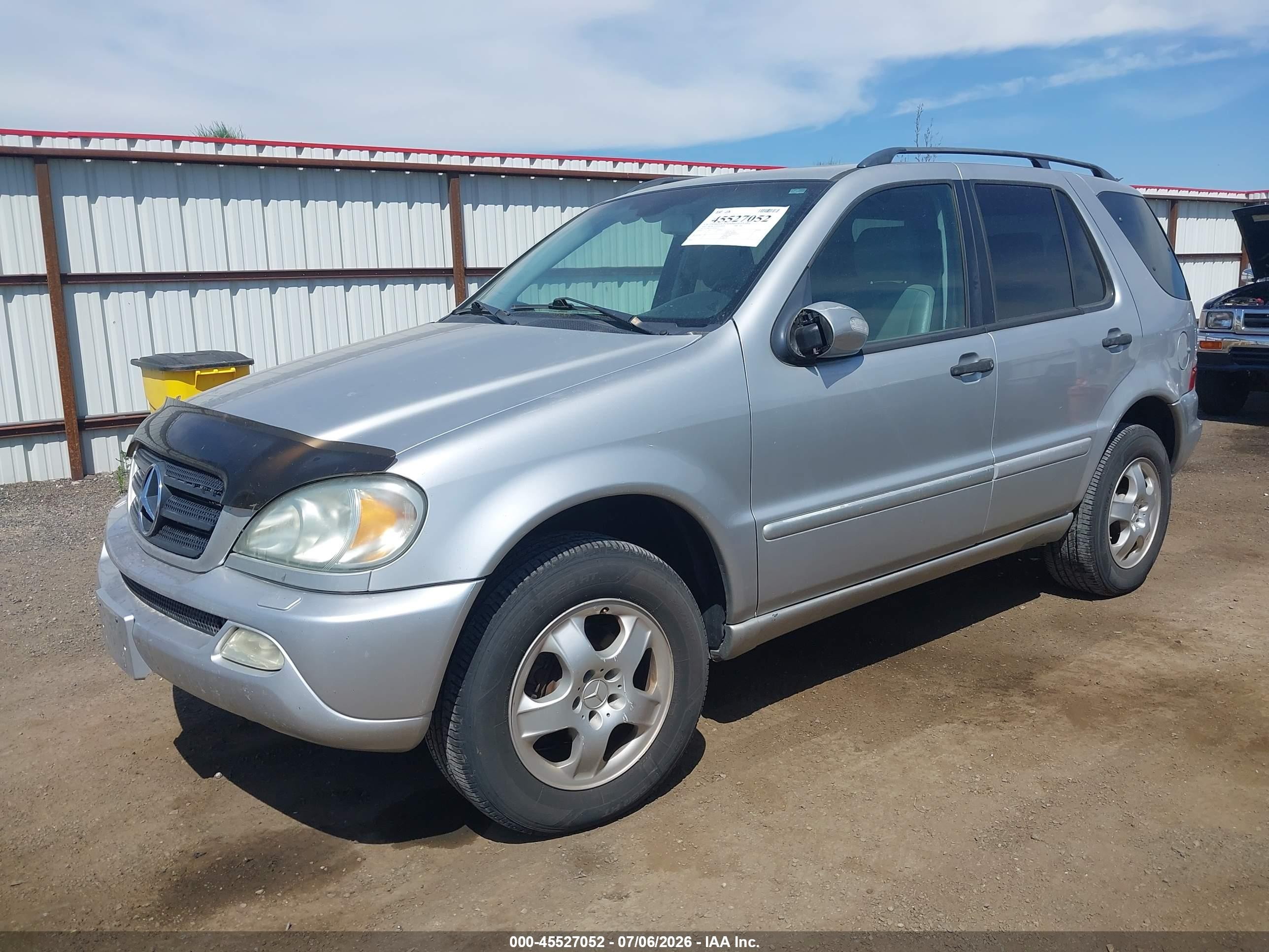 2003 Mercedes-benz Ml 350   Silver vin: 4JGAB57EX3A428116