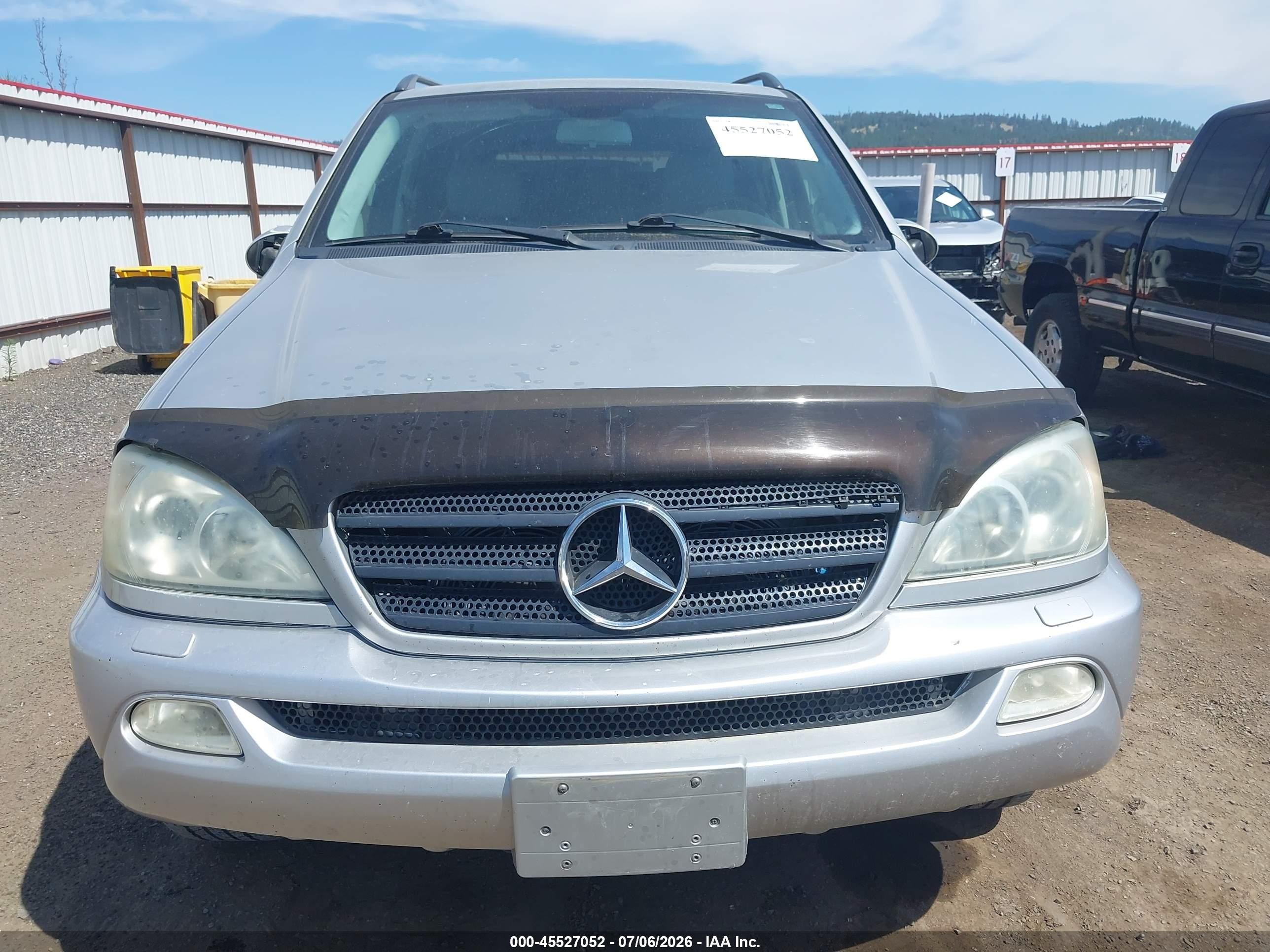 2003 Mercedes-benz Ml 350   Silver vin: 4JGAB57EX3A428116