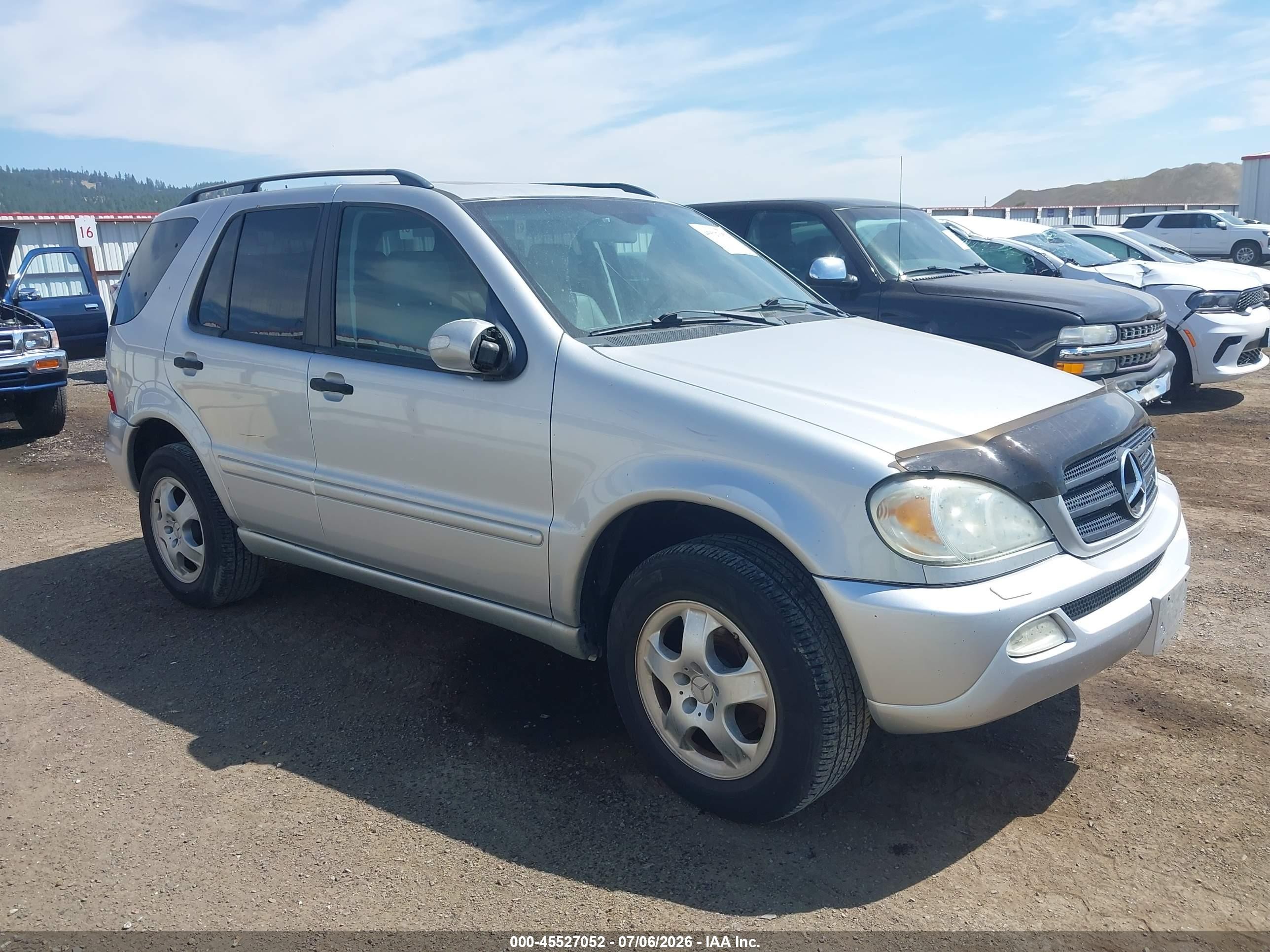 2003 Mercedes-benz Ml 350   Silver vin: 4JGAB57EX3A428116