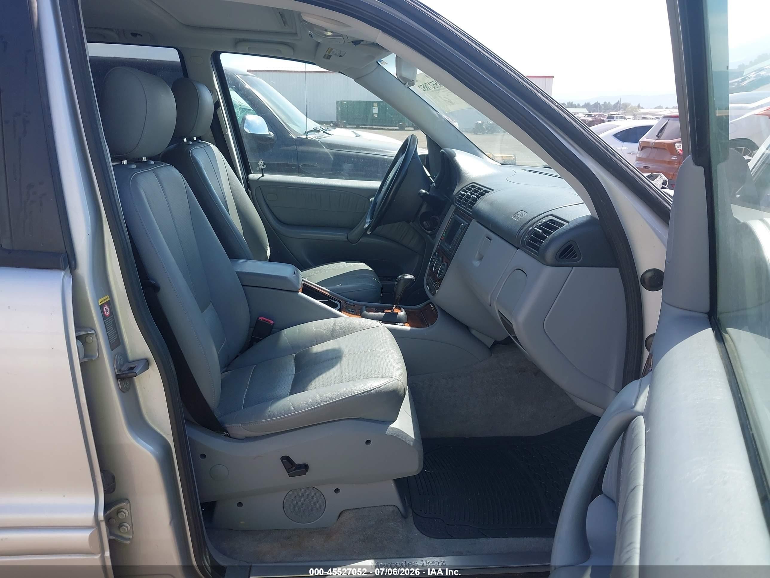 2003 Mercedes-benz Ml 350   Silver vin: 4JGAB57EX3A428116