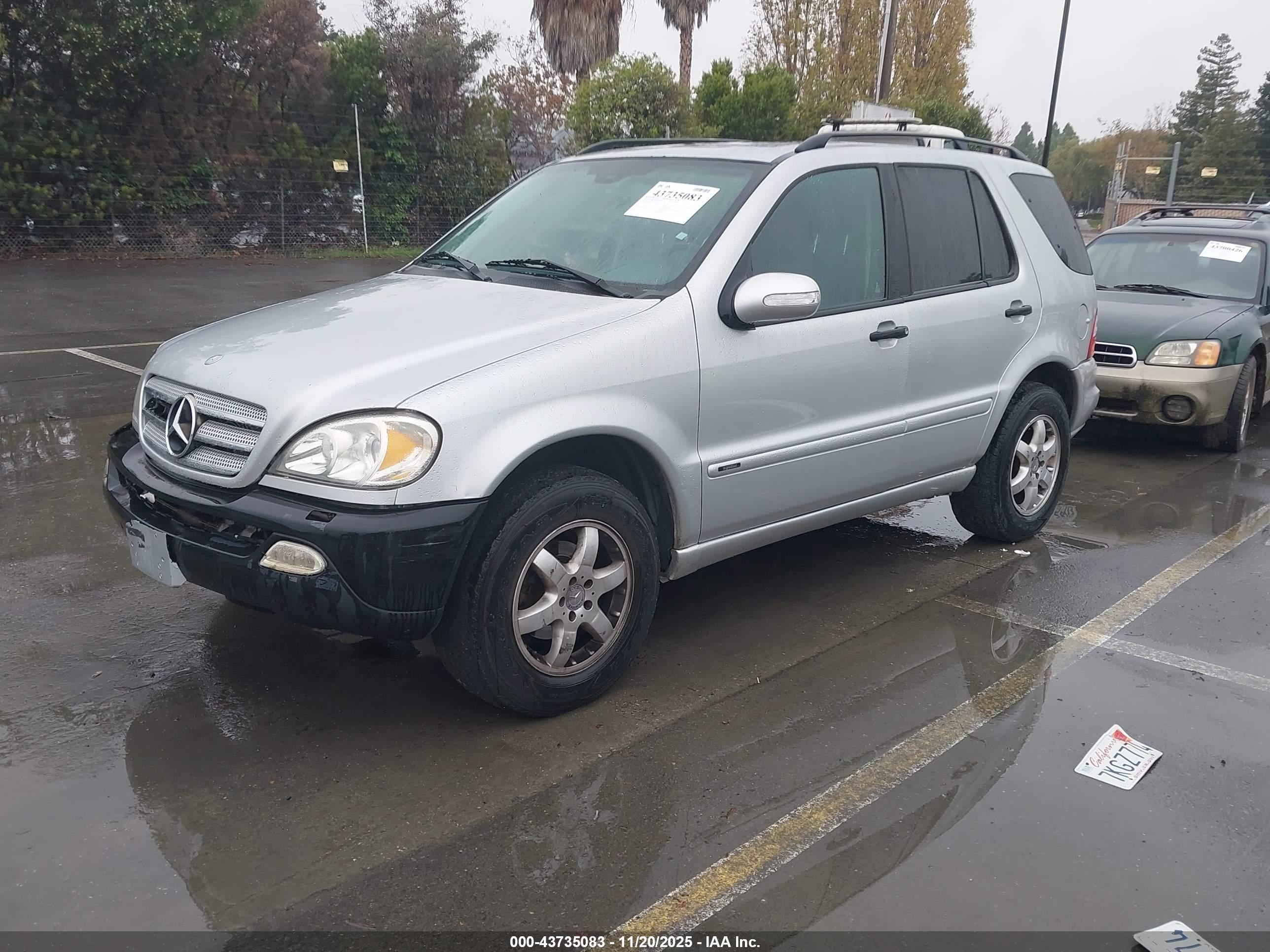 2003 Mercedes-benz Ml 350 Silver vin: 4JGAB57EX3A451900